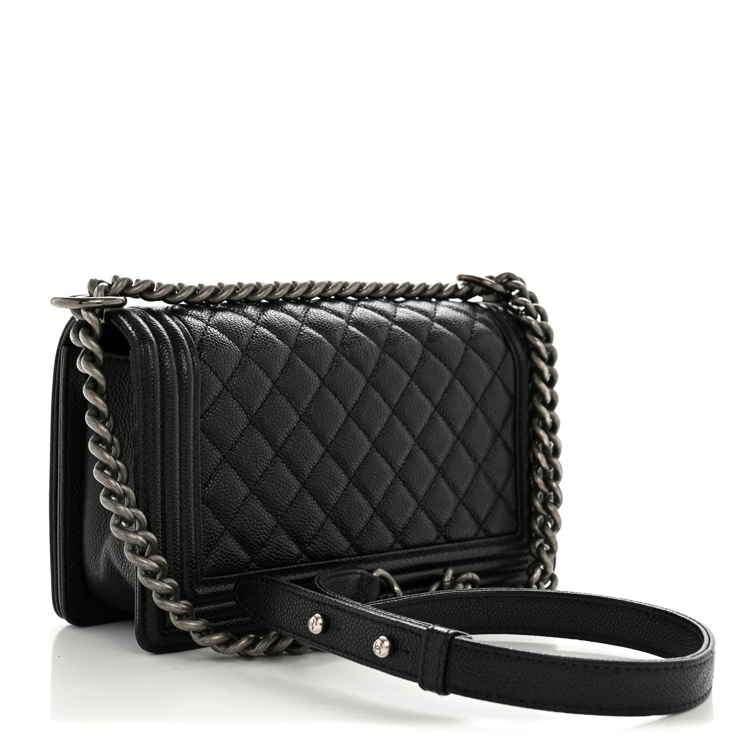 Chanel Caviar Quilted Medium Boy Flap Black