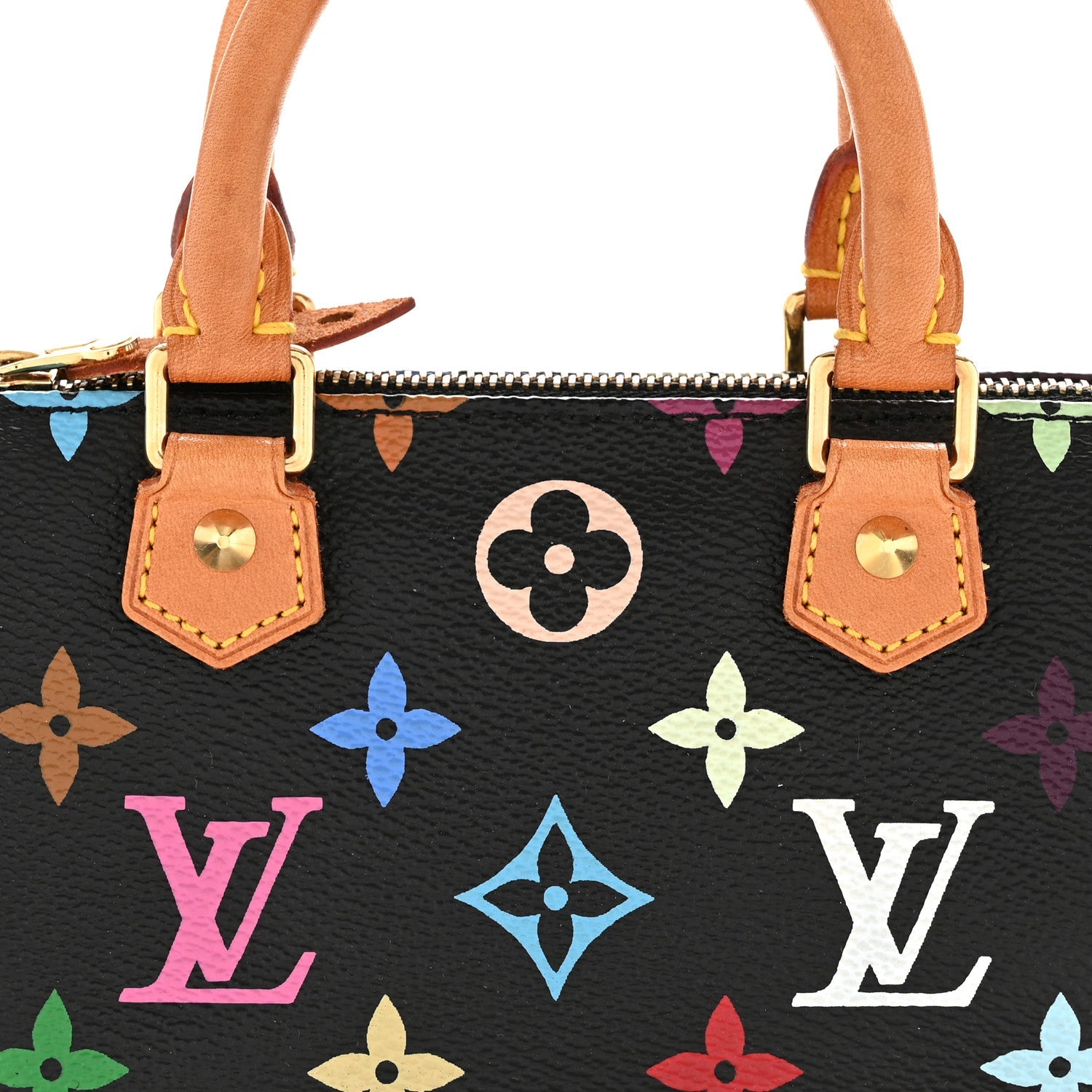 Louis Vuitton Monogram Multicolor Mini Sac HL Speedy Black