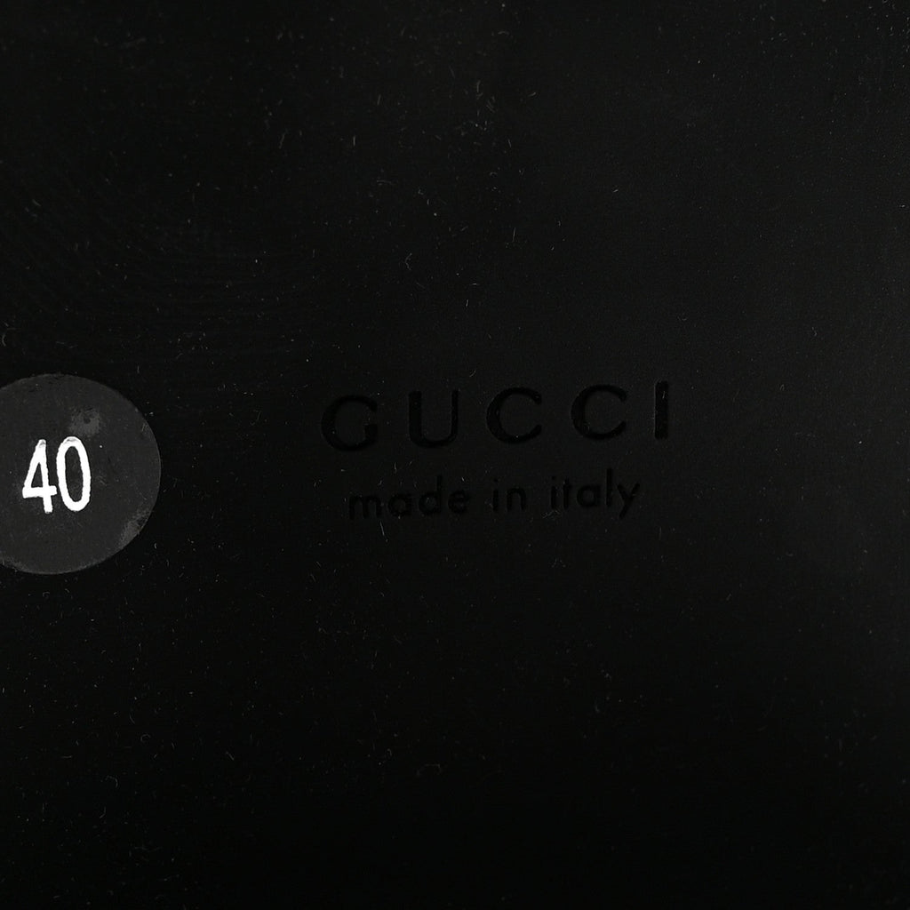 Gucci Cordovan Lux Nappa GG Matelasse Lace Up 60mm Combat Boots 40 Black
