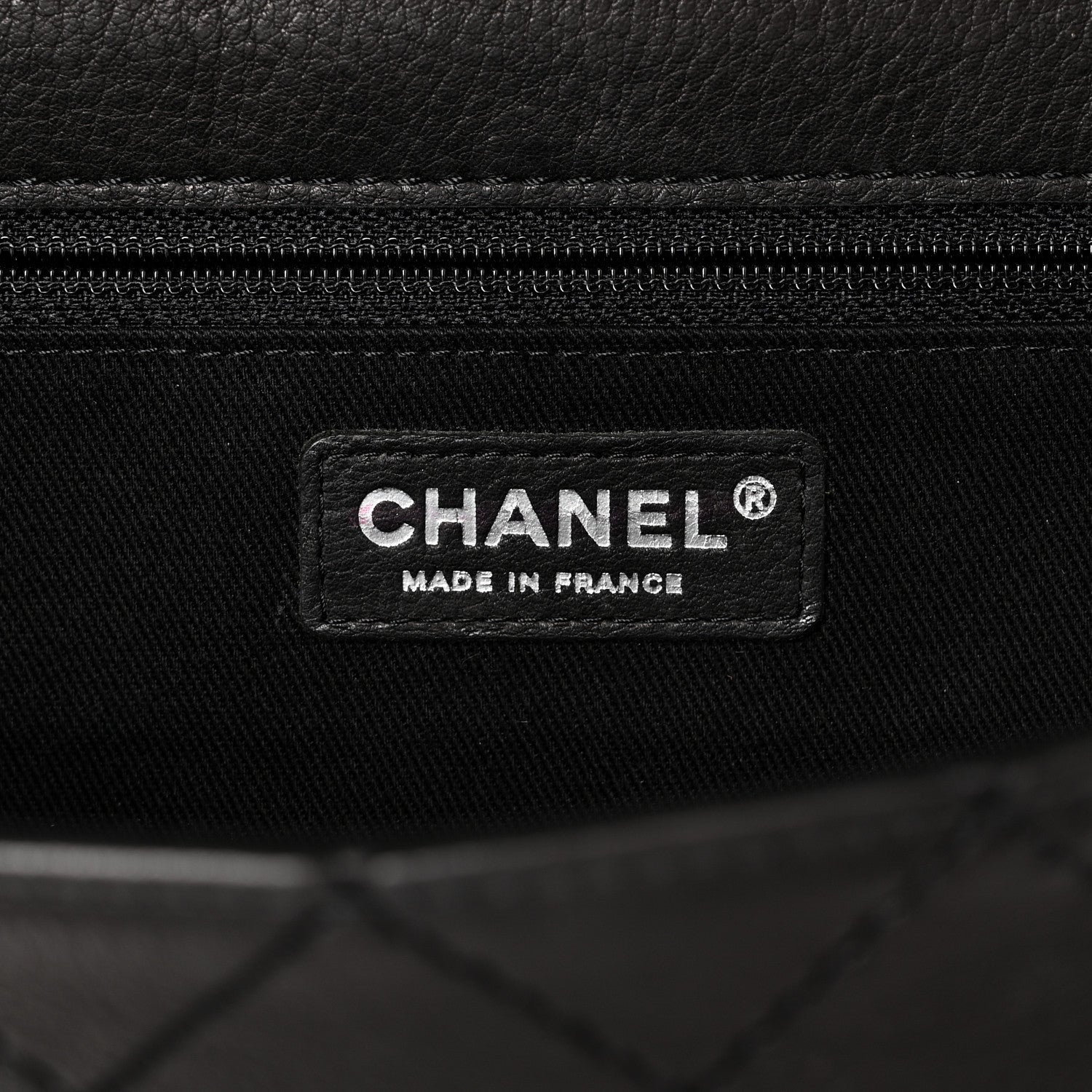 Chanel Goatskin Quilted Paris Dallas Saddle Bag Black