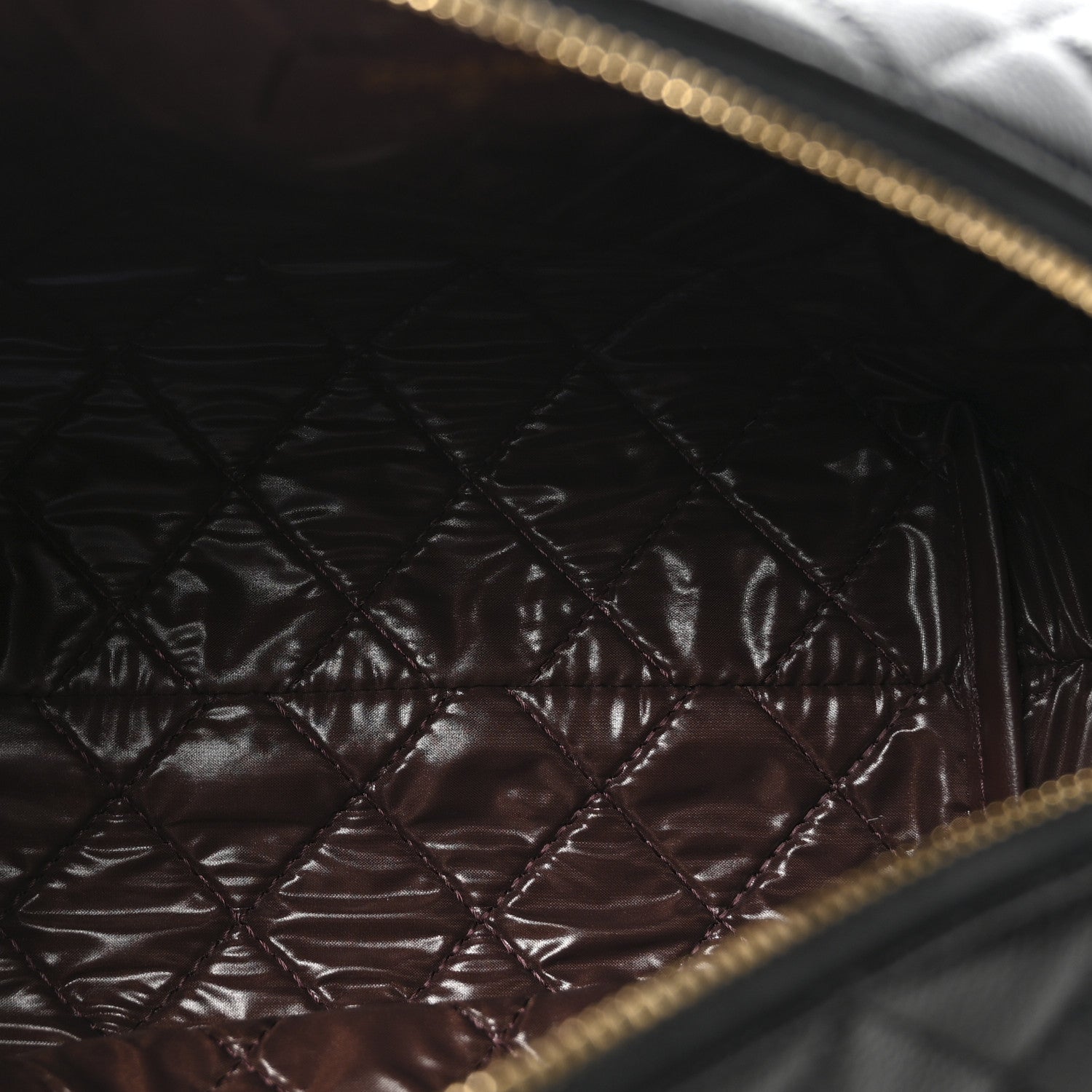 Caviar Quilted Cosmetic Case Black