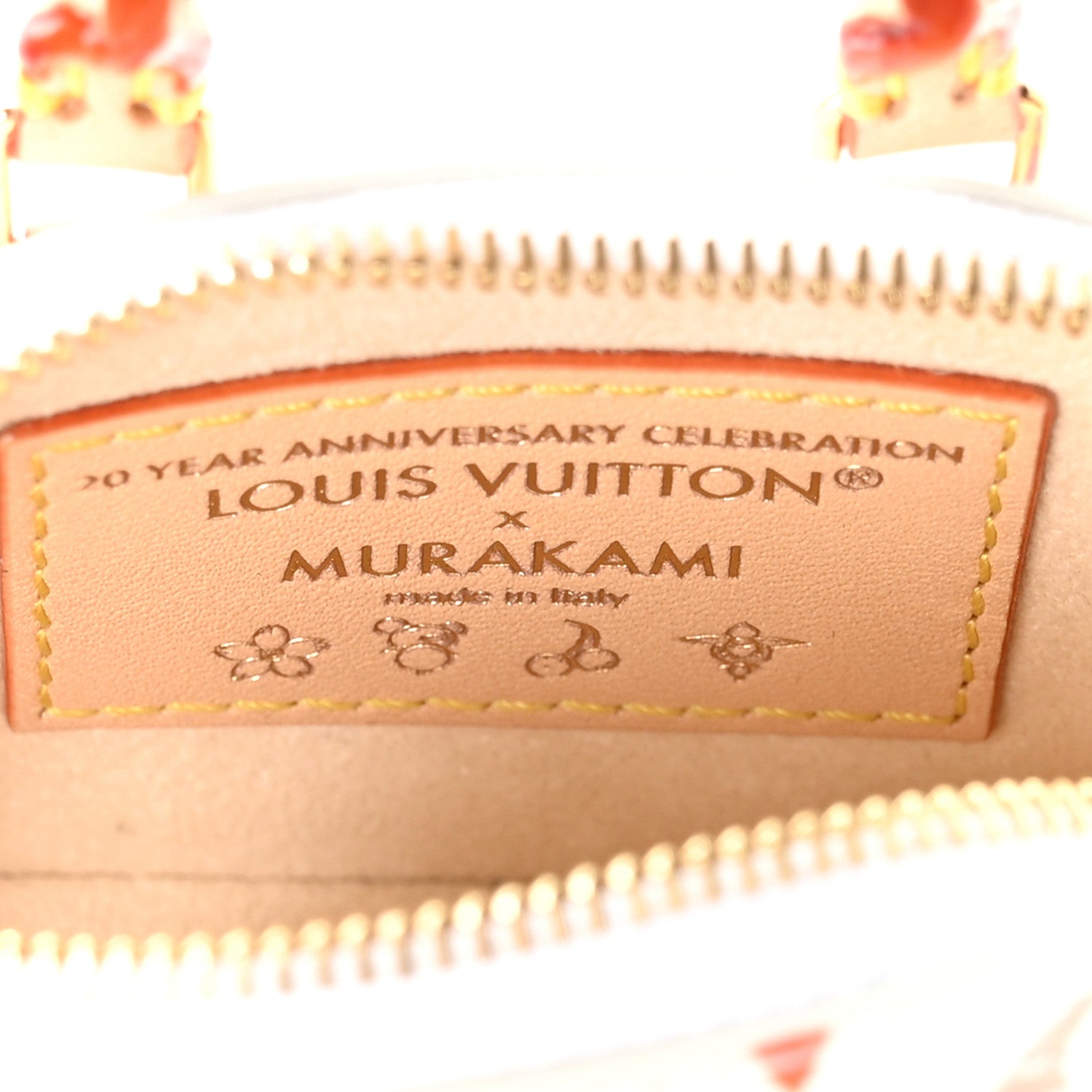 Louis Vuitton LV x TM Monogram Multicolor Micro Alma Bag Charm White