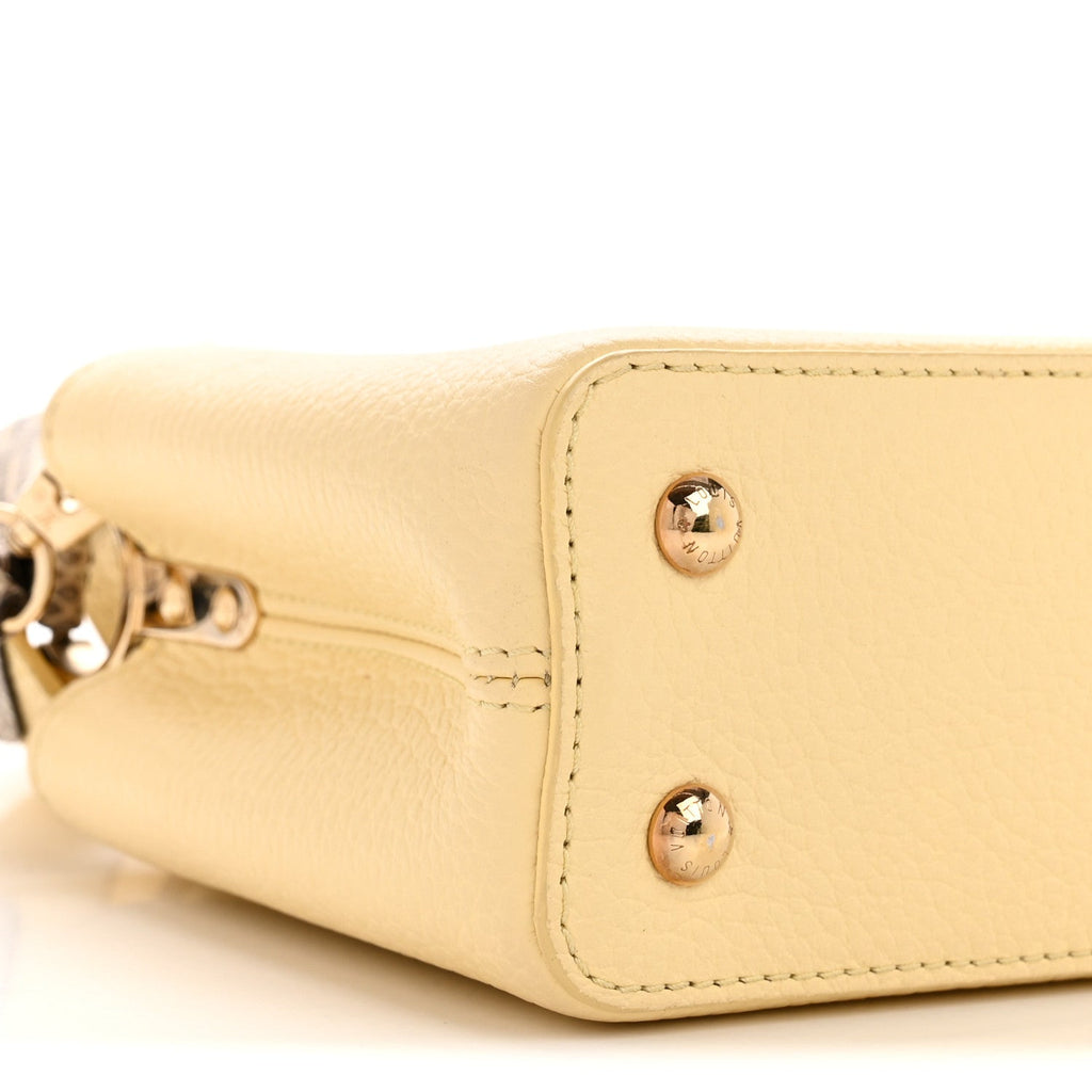 Louis Vuitton Taurillon Snakeskin Mini Capucines Banane