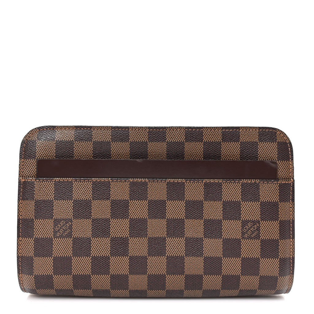 Louis Vuitton Damier Ebene Pochette Saint Louis Clutch