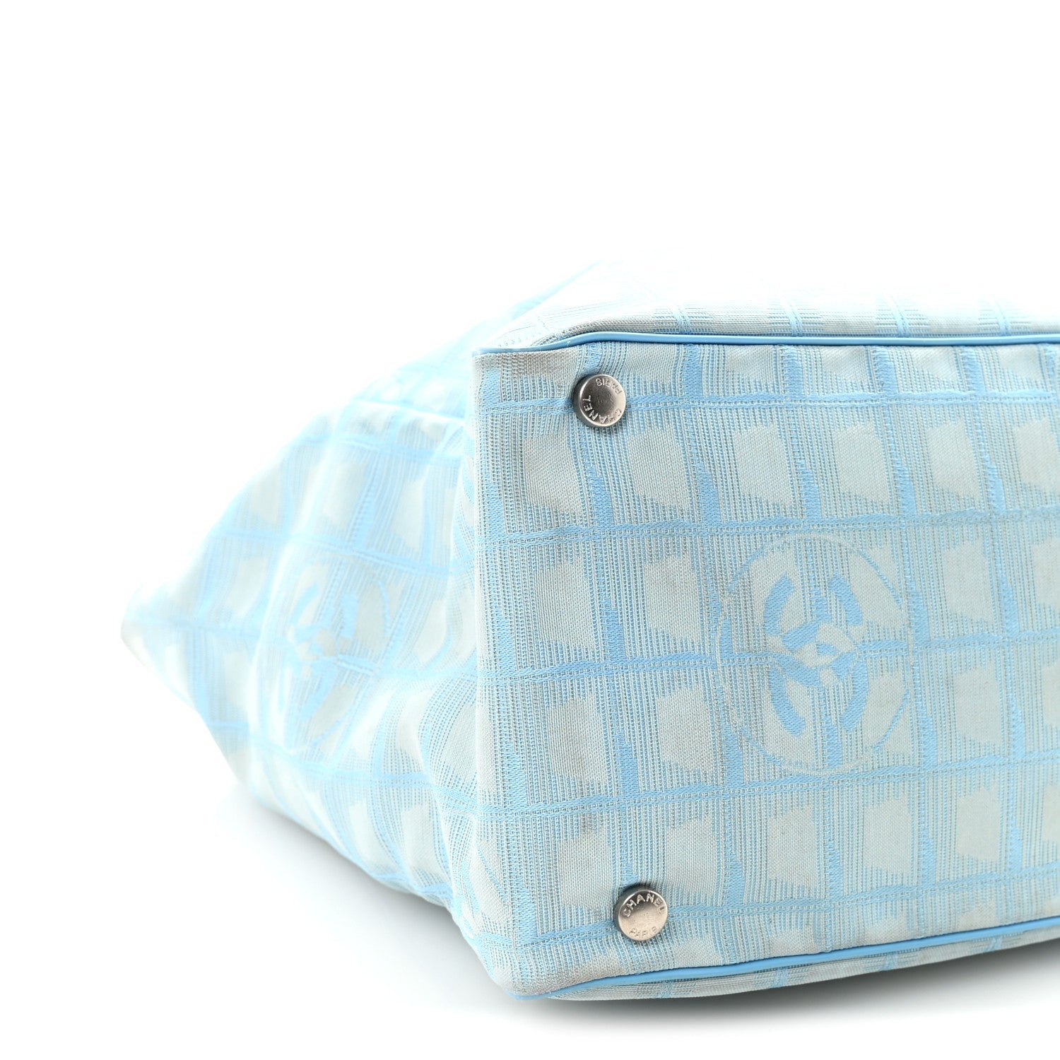Chanel Nylon Travel Large Tote Blue