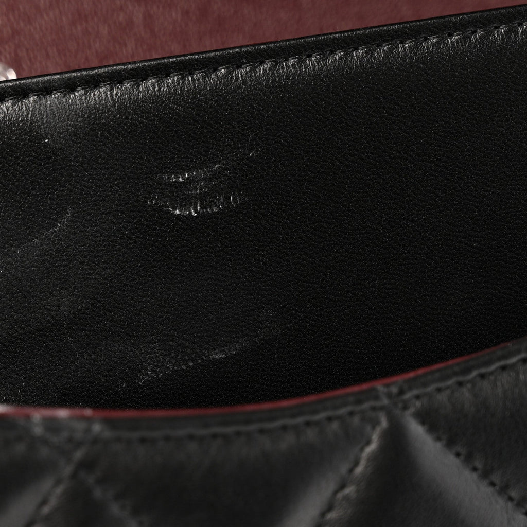 Chanel Lambskin Quilted Jumbo Double Flap Black