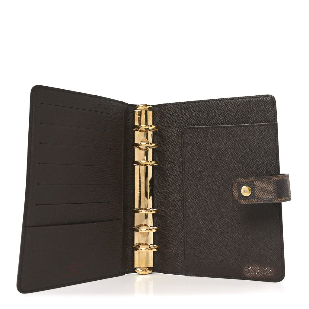 Louis Vuitton Damier Ebene Medium Ring Agenda Cover