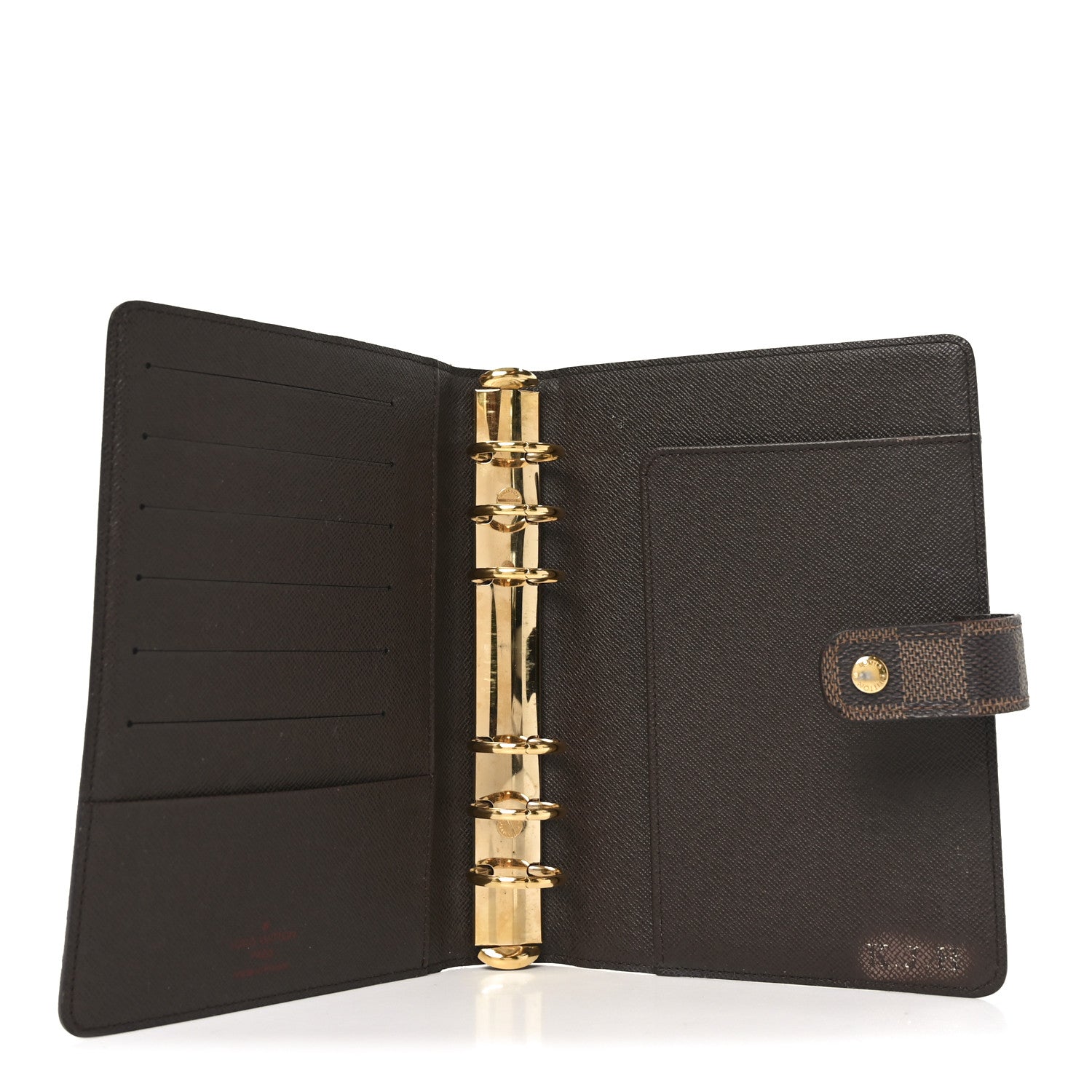 Louis Vuitton Damier Ebene Medium Ring Agenda Cover
