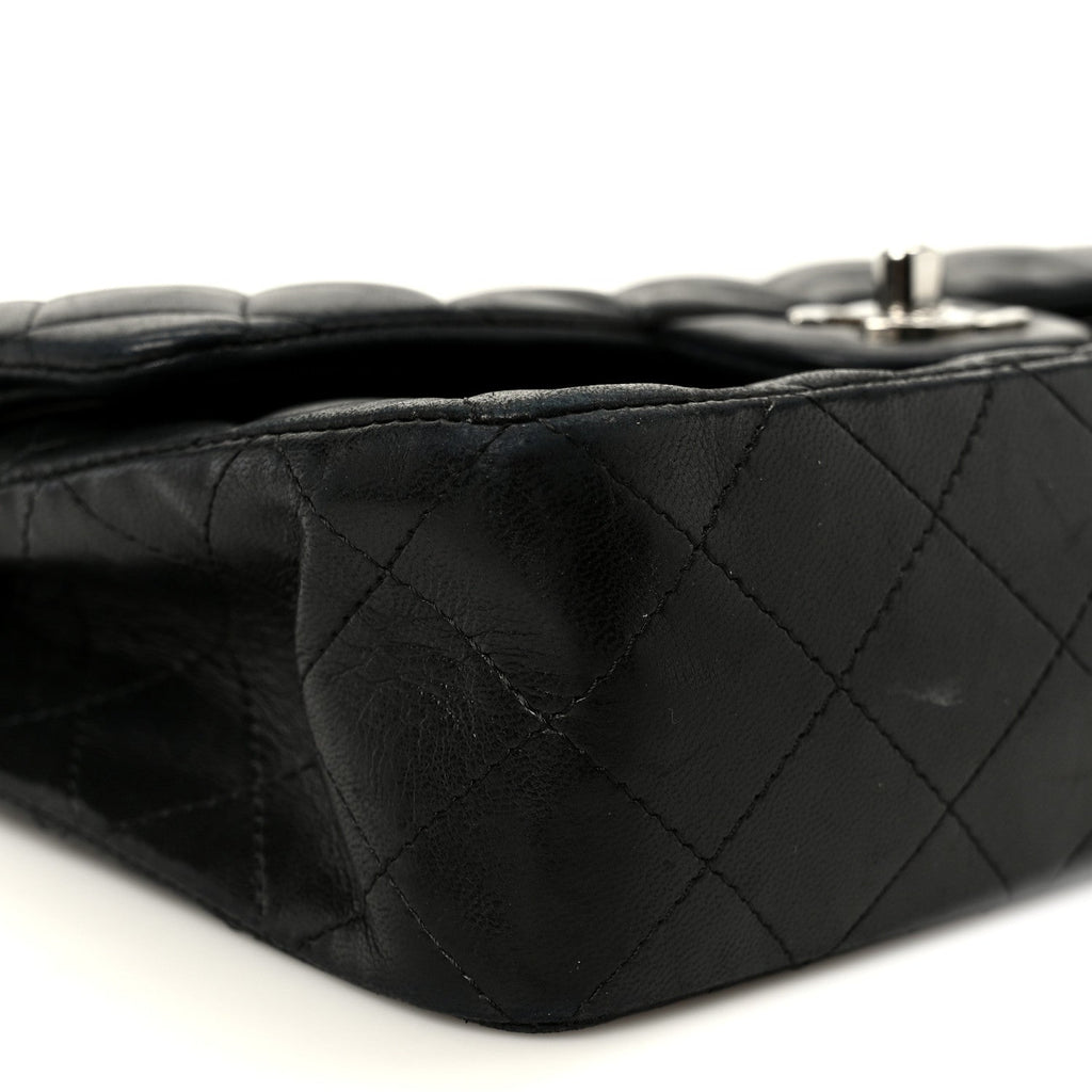 Chanel Lambskin Quilted Small Double Flap Black