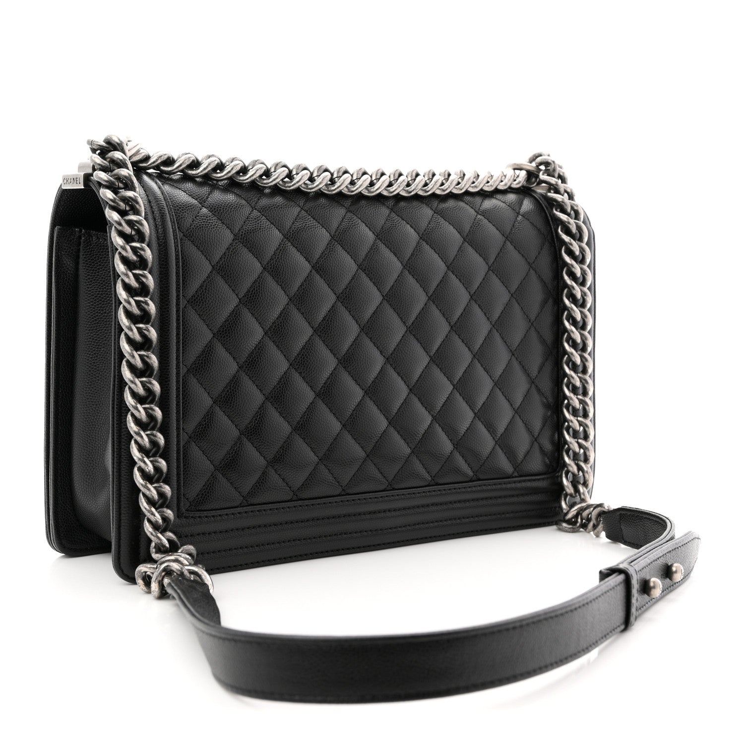 Chanel Caviar Quilted New Medium Boy Flap Black