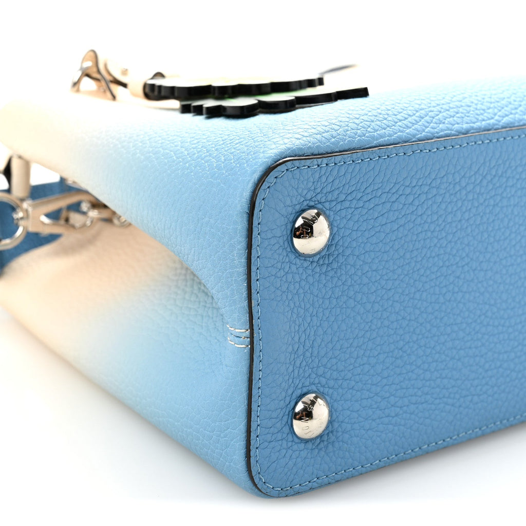 Louis Vuitton Taurillon Capucines MM Gradient Blue