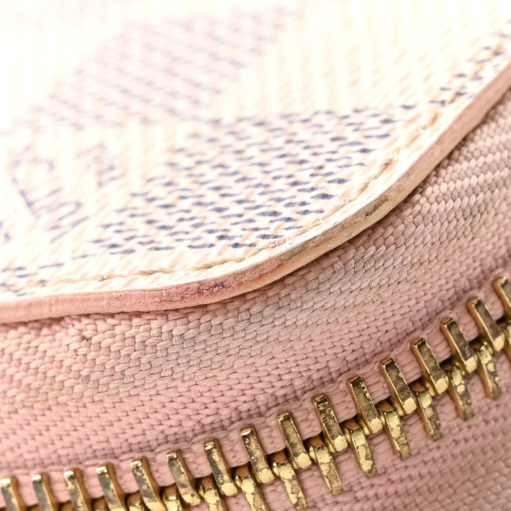Louis Vuitton Damier Azur Zippy Wallet Rose Ballerine