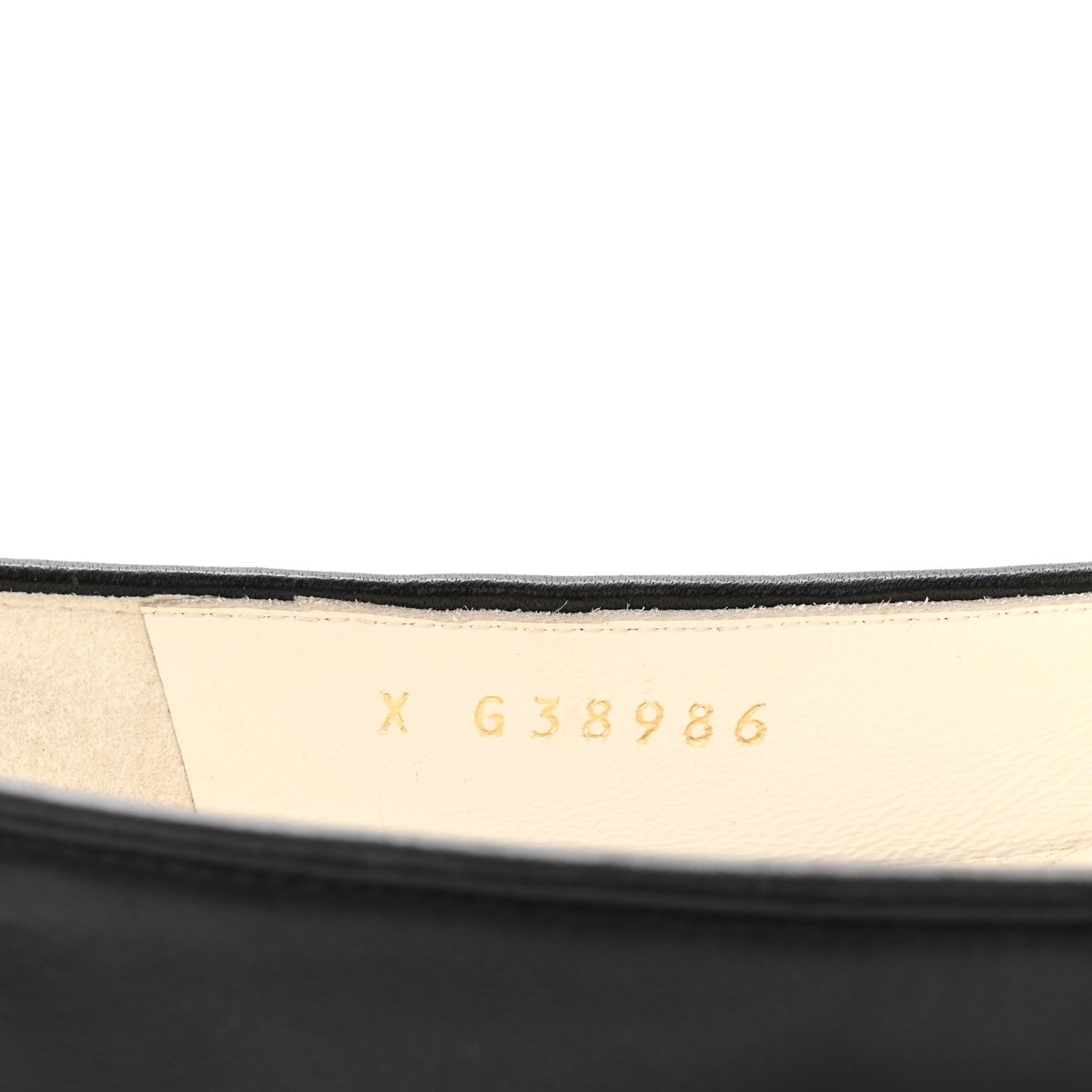 Lambskin Patent Calfskin Cap Toe Ankle Chain Ballerina Flats 39 Black