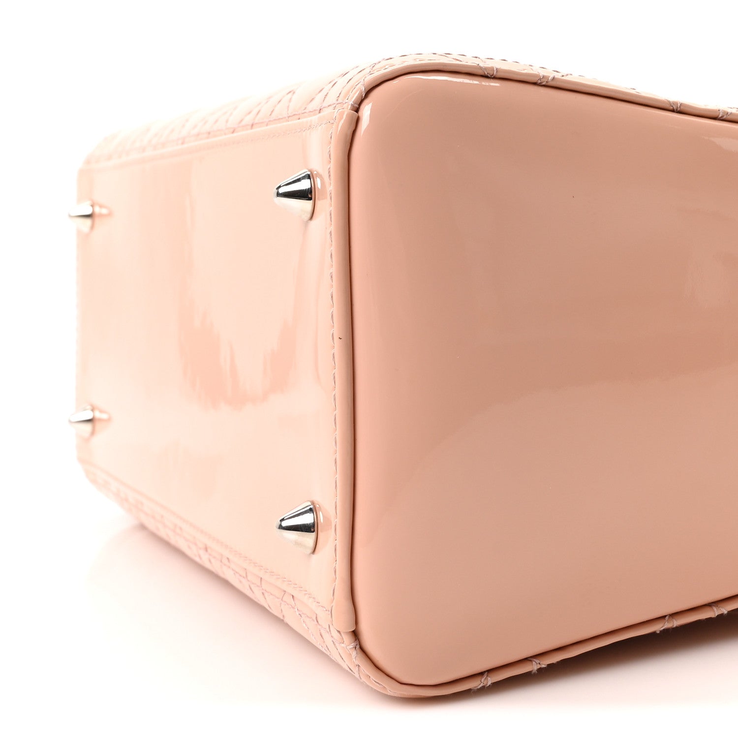Christian Dior Patent Cannage Medium Lady Dior Light Pink