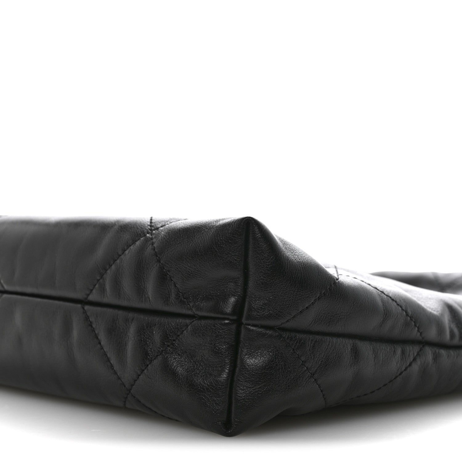 Chanel Shiny Calfskin Quilted Small Chanel 22 Black