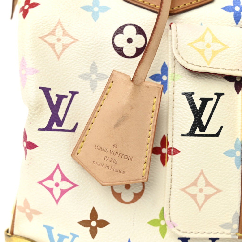 Louis Vuitton Monogram Multicolor Speedy 30 White
