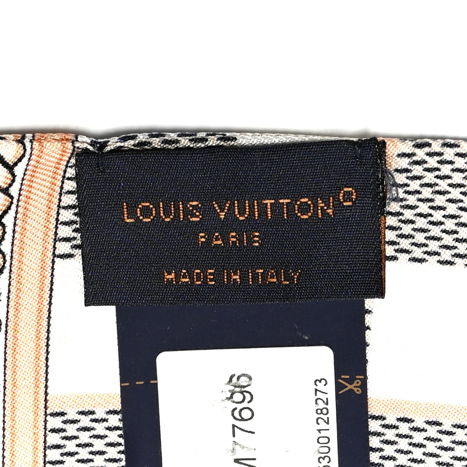 Louis Vuitton Silk Damier Azur Infinity Bandeau Azure Blue