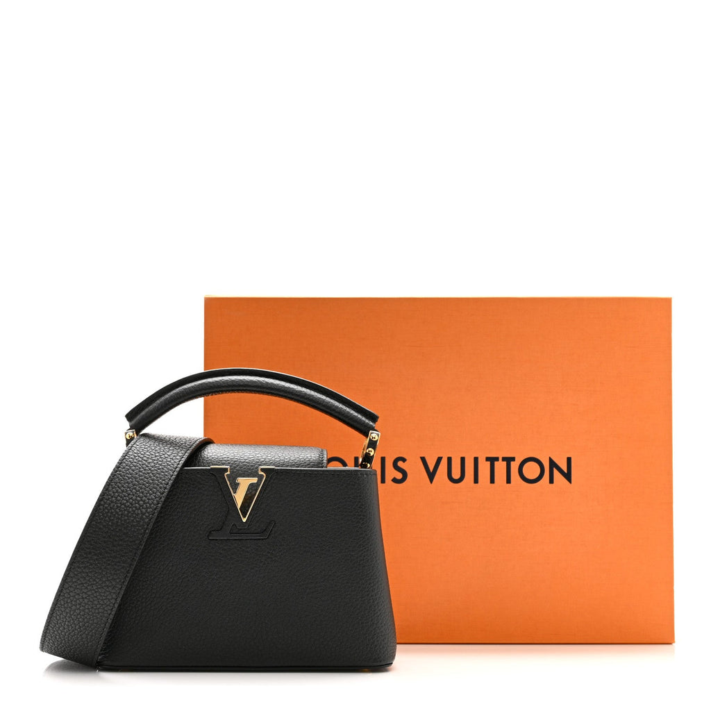 Louis Vuitton Taurillon Mini Capucines Black