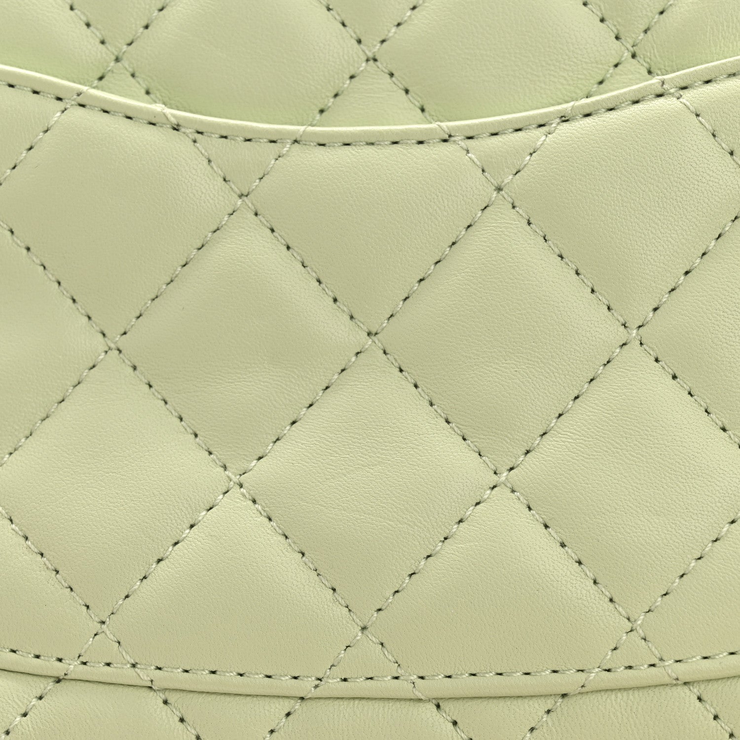 Chanel Lambskin Quilted Mini Pearl Crush Flap Light Green