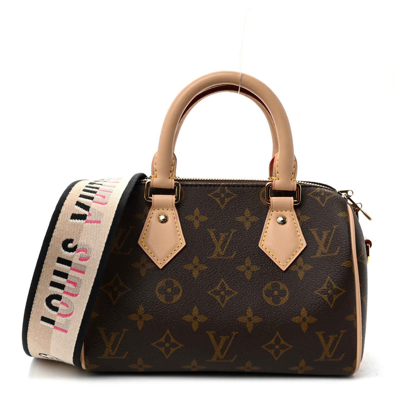 Louis Vuitton Monogram Speedy Bandouliere 20 Black
