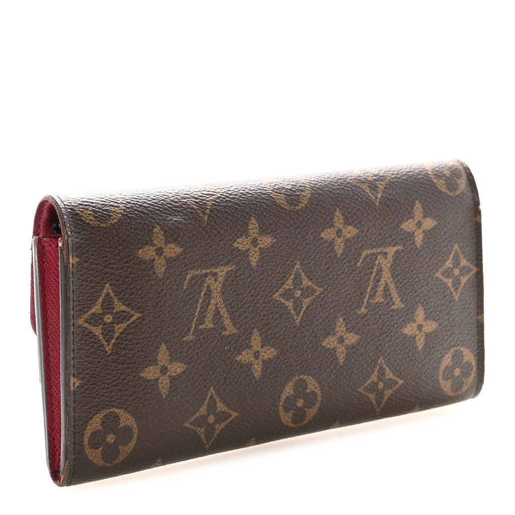 Louis Vuitton Monogram Emilie Wallet Fuchsia