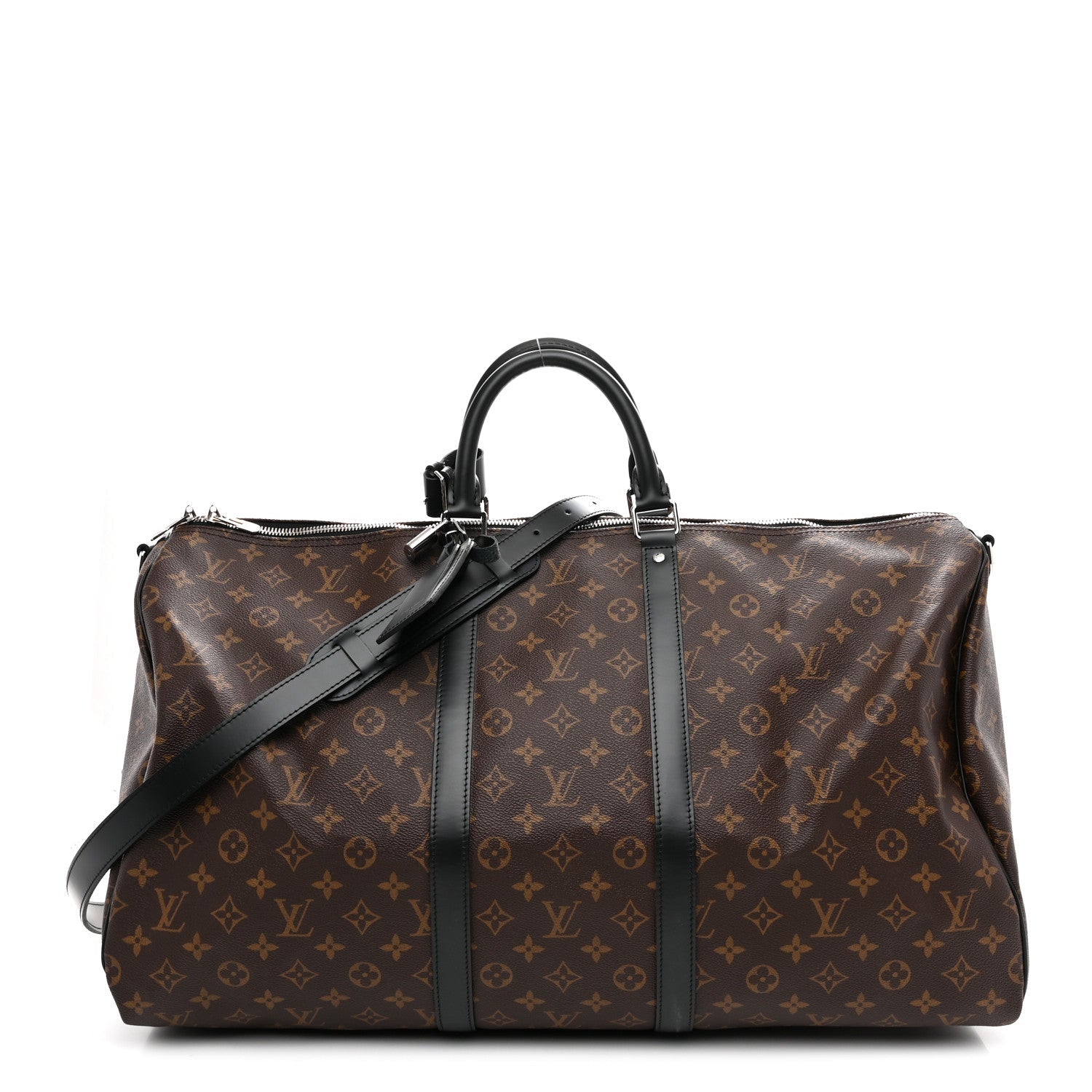 Louis Vuitton Monogram Macassar Keepall Bandouliere 55