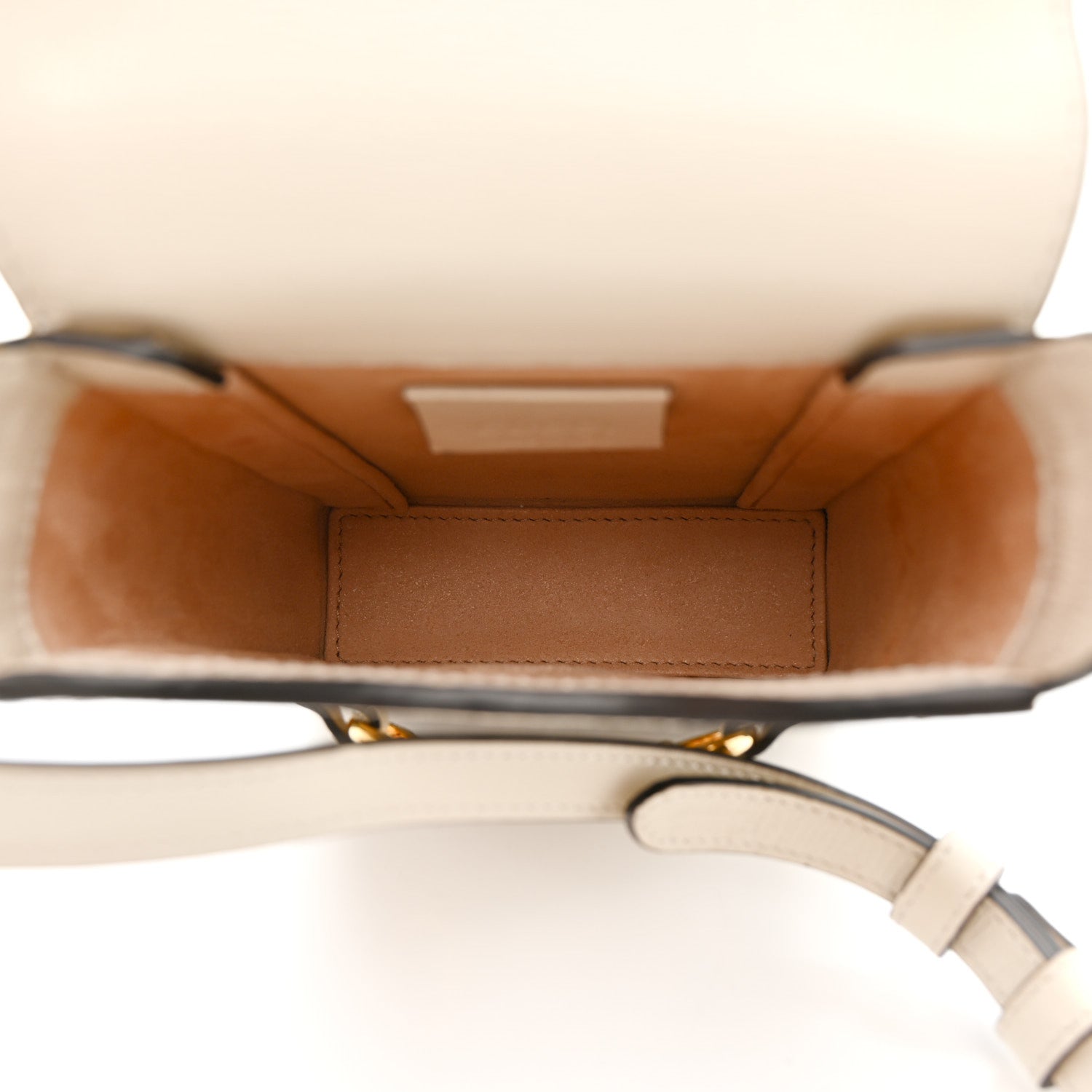 Gucci GG Supreme Monogram Azalea Calfskin Mini Horsebit 1955 Crossbody Bag Beige Ebony Mystic White