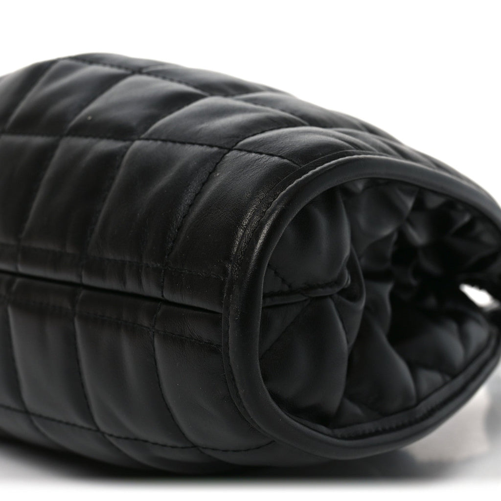 Gucci Calfskin Quilted Medium Deco Tote Bag Black