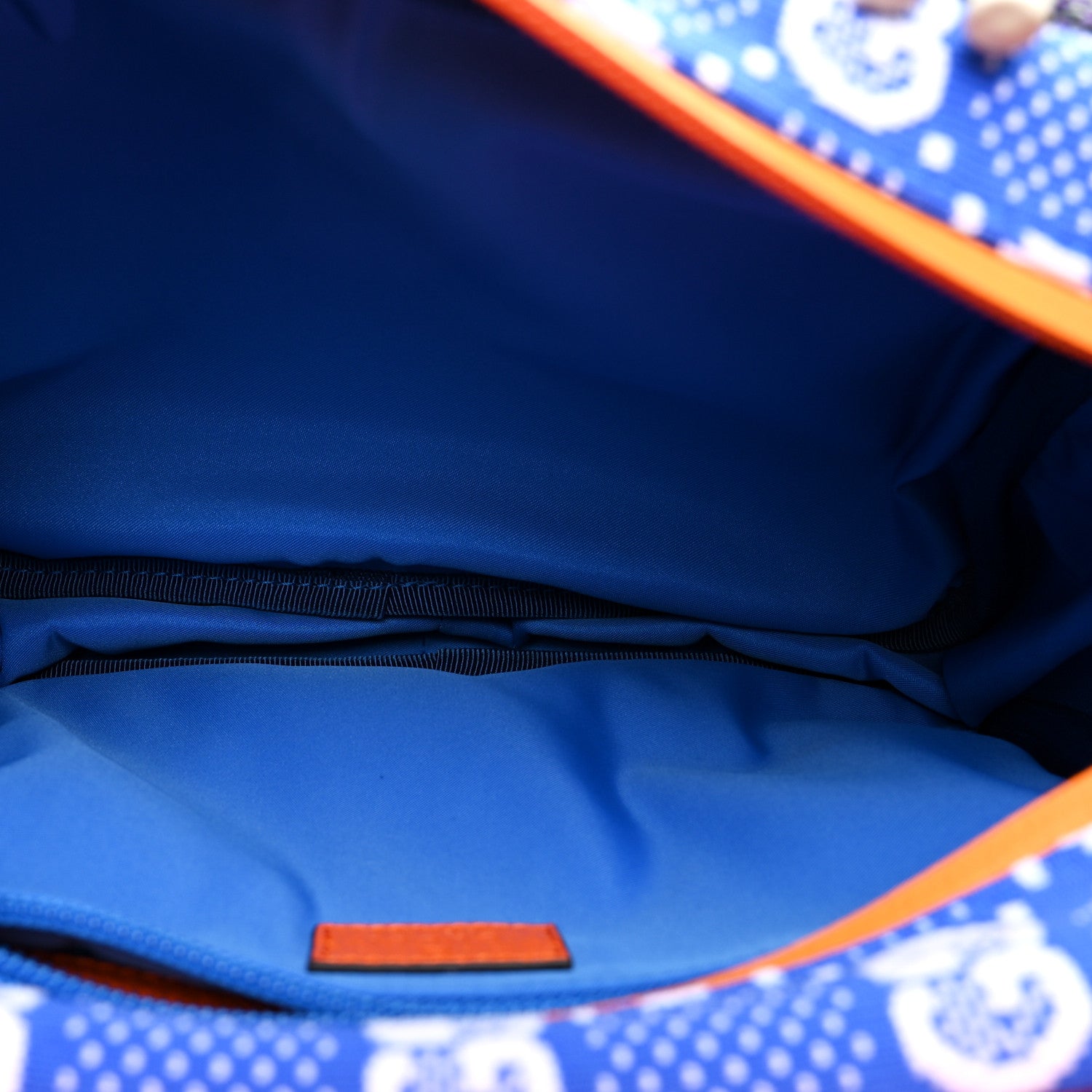Gucci Jersey GG Monogram All Over Sporty Flap Backpack Blue Multicolor