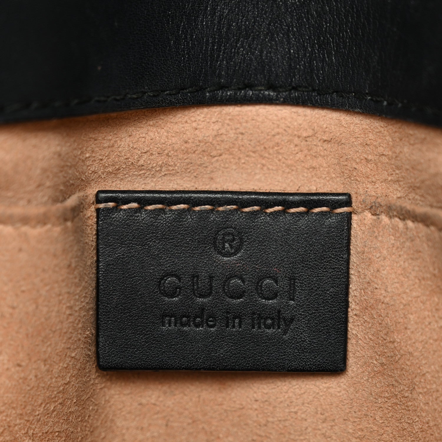 Gucci Calfskin Matelasse Mini GG Marmont Shoulder Bag Black