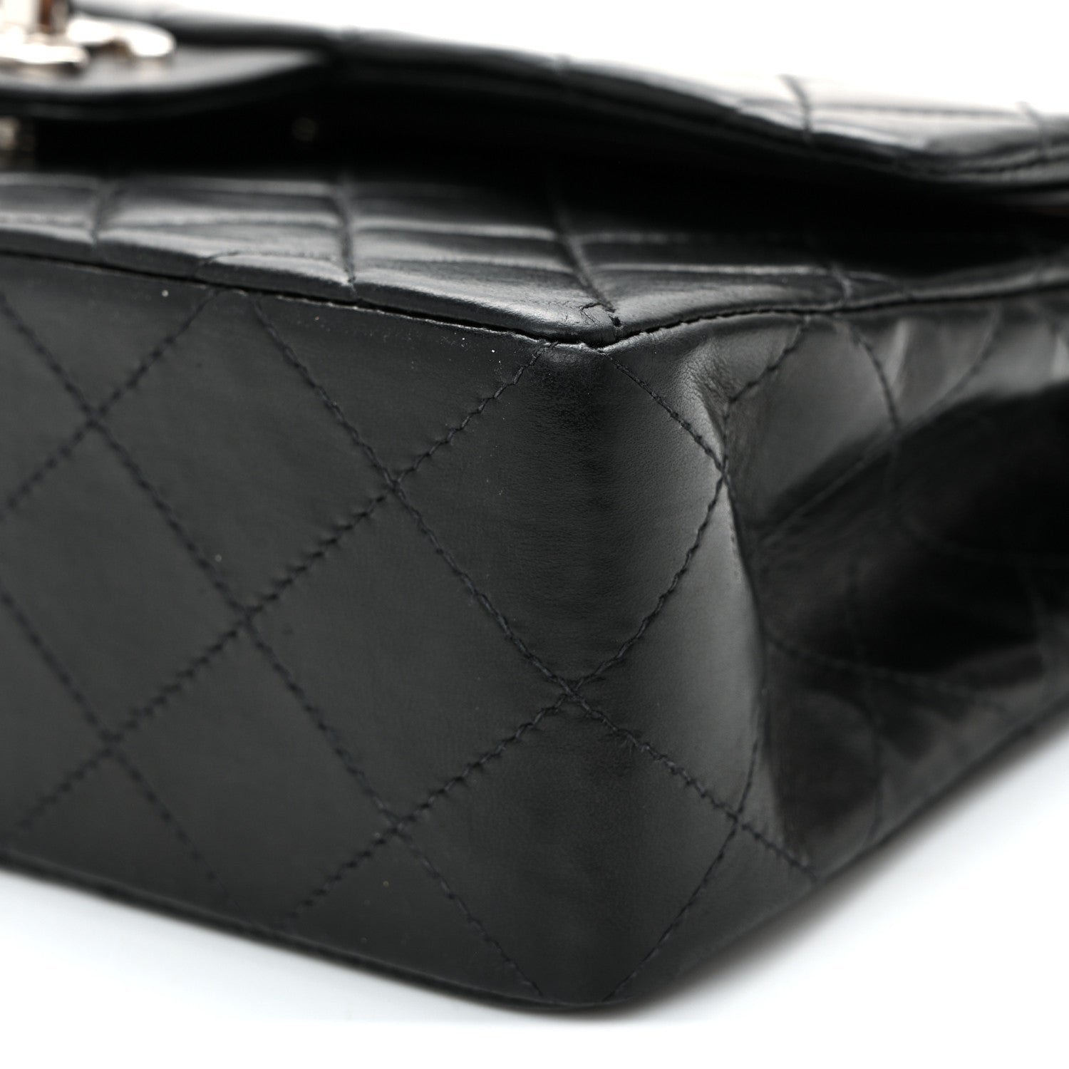 Chanel Lambskin Quilted Small Double Flap Black