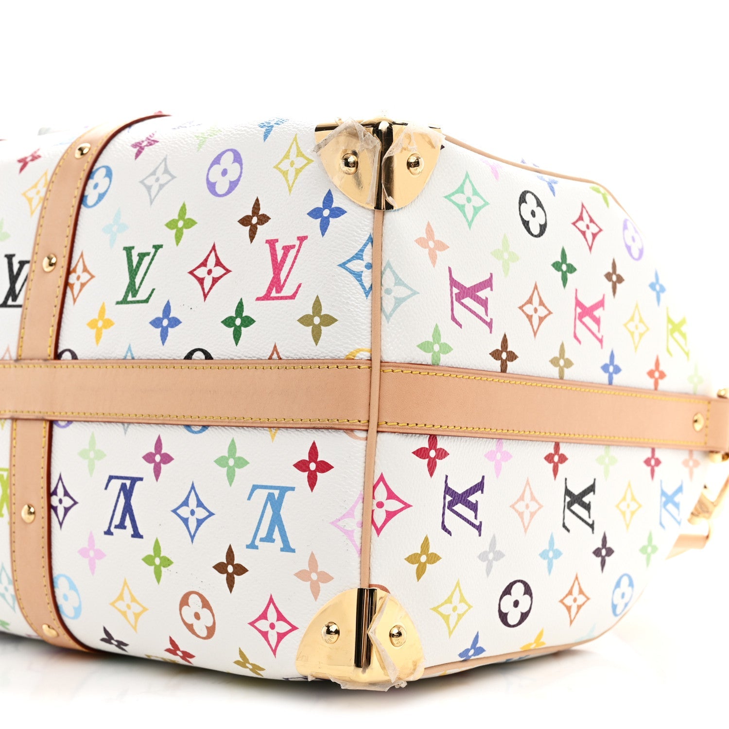 Louis Vuitton LV X TM Monogram Multicolor Keepall Bandouliere 45 White
