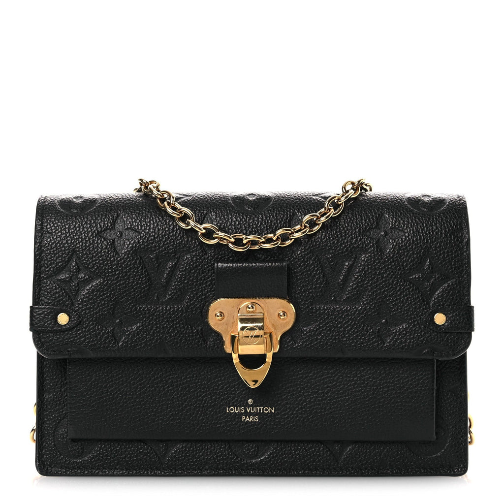 Louis Vuitton Empreinte Vavin Chain Wallet Black