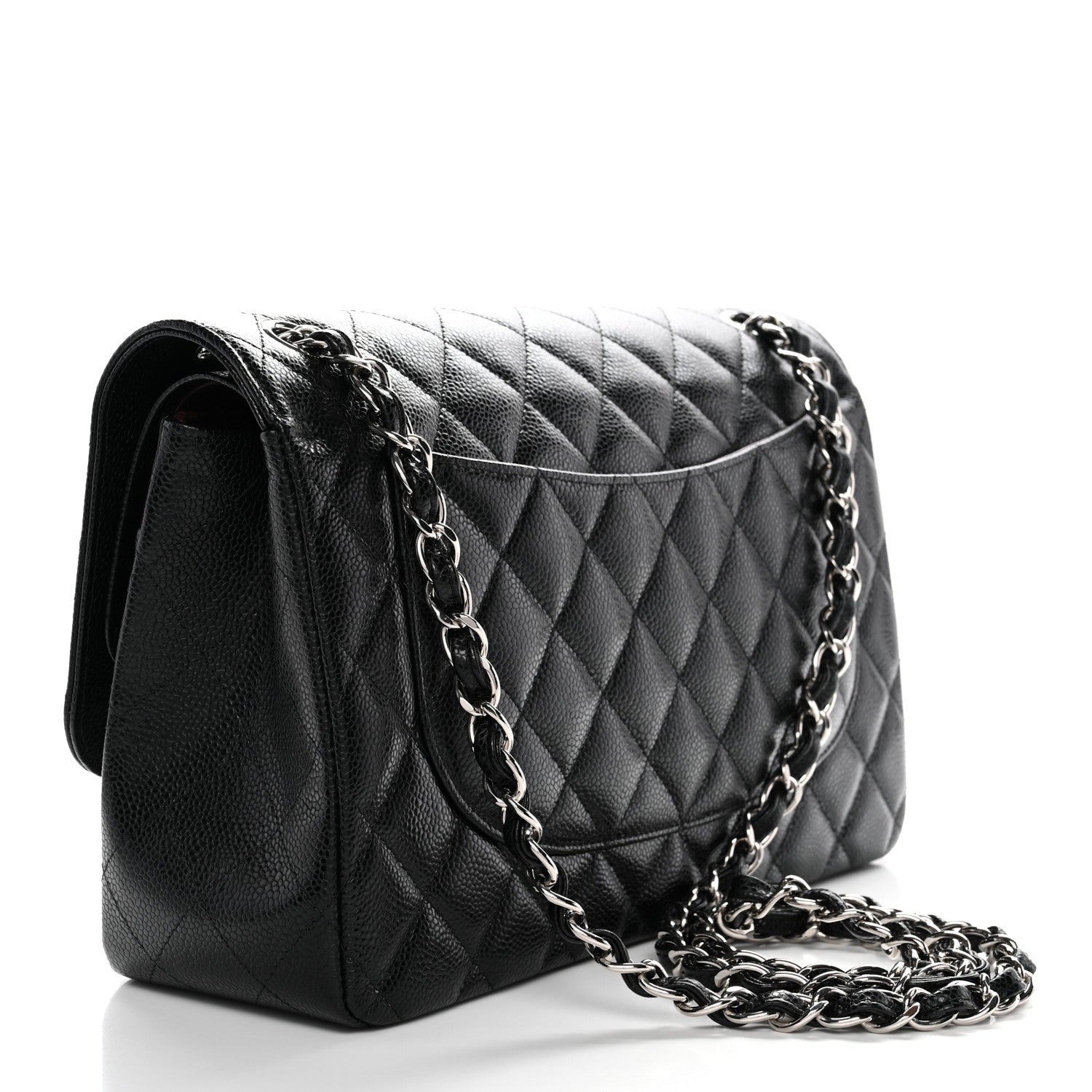 Chanel Caviar Quilted Jumbo Double Flap Black