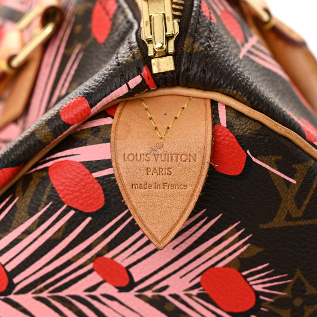 Louis Vuitton Monogram Jungle Dots Speedy 30 Sugar Pink Poppy