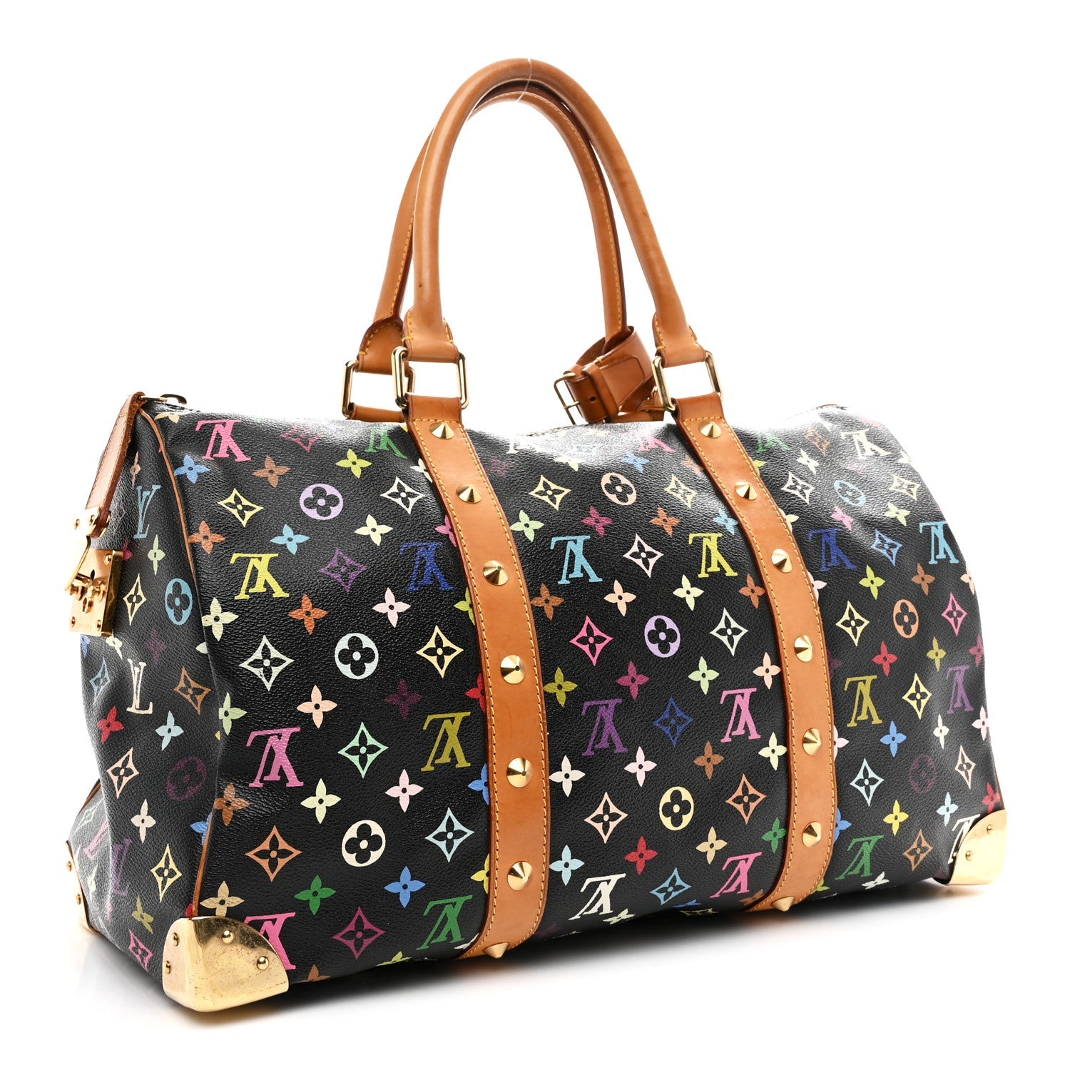 Louis Vuitton Monogram Multicolor Keepall 45 Black