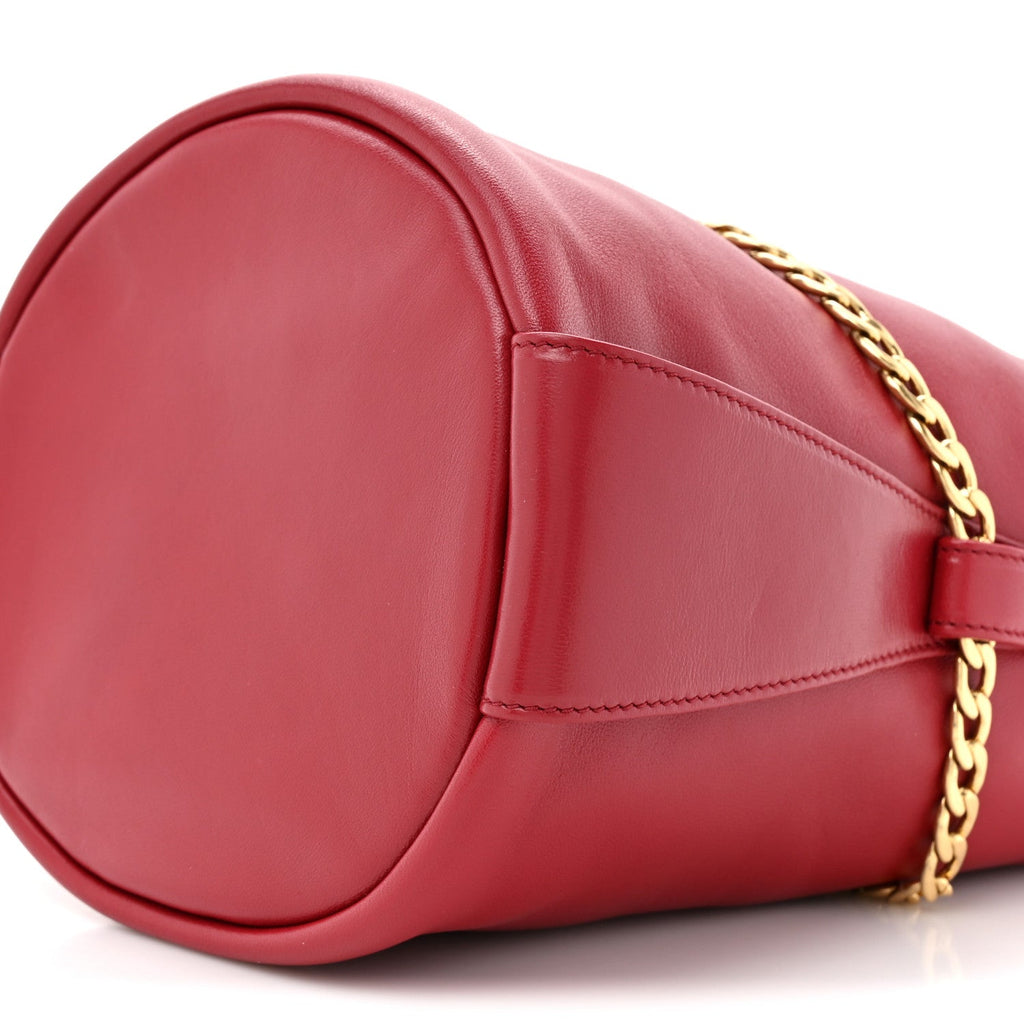Prada Nappa Petit Sac Mini Bucket Bag Ciliegia