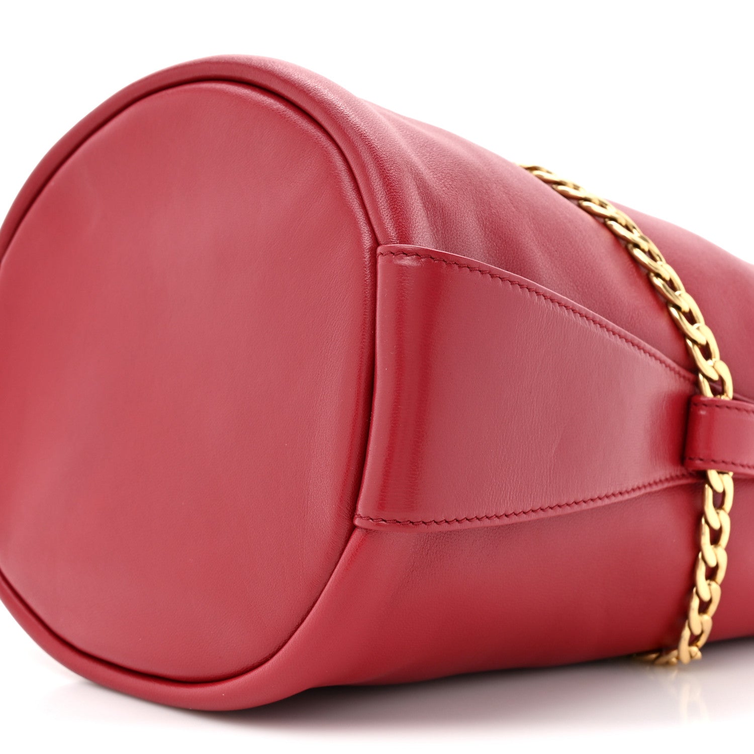 Prada Nappa Petit Sac Mini Bucket Bag Ciliegia