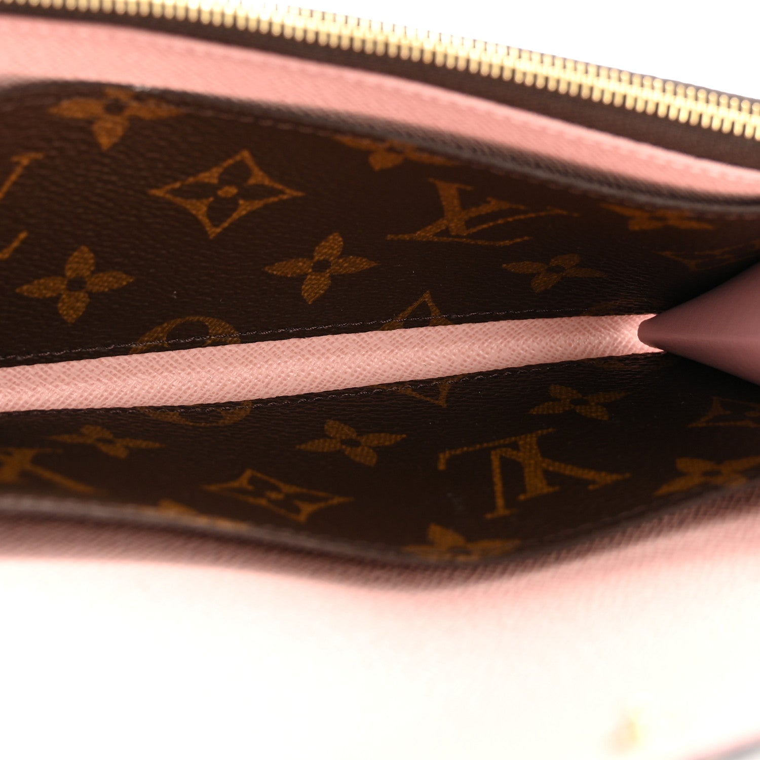 Louis Vuitton Monogram Emilie Wallet Rose Ballerine
