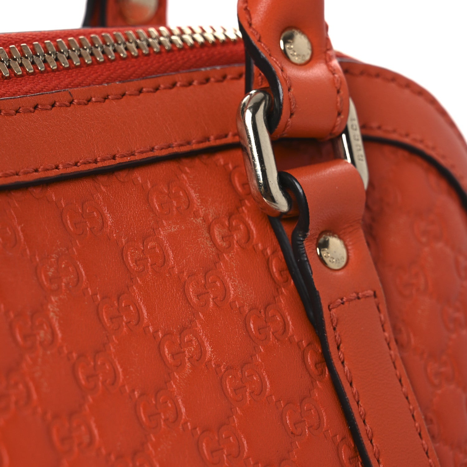 Gucci Microguccissima Mini Dome Bag Sun Orange