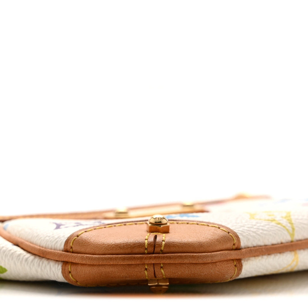 Louis Vuitton Monogram Multicolor Pochette Milla MM White