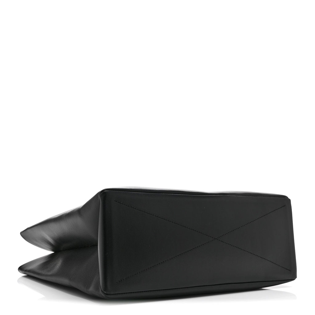 Louis Vuitton Calfskin Shopper Tote MM Black