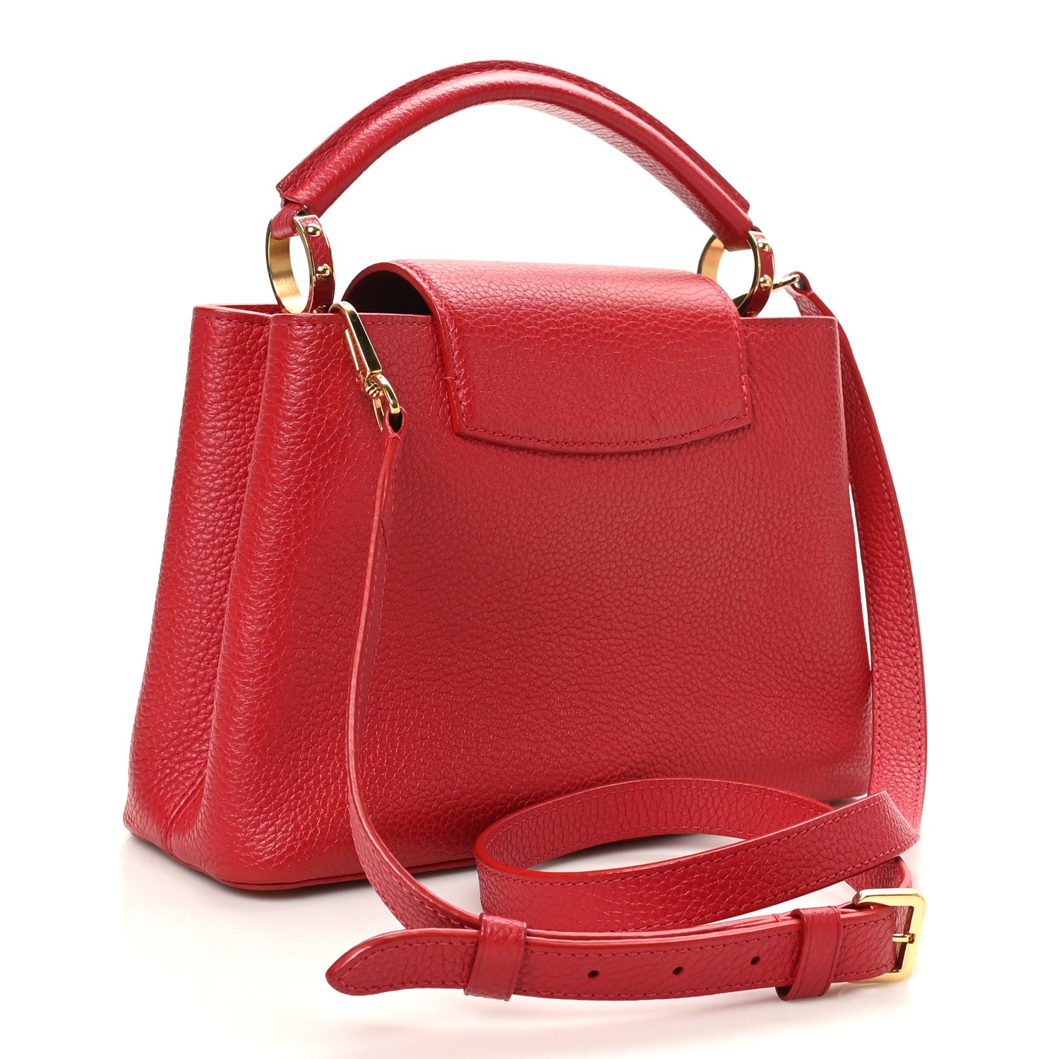 Louis Vuitton Taurillon Capucines BB Scarlet Red