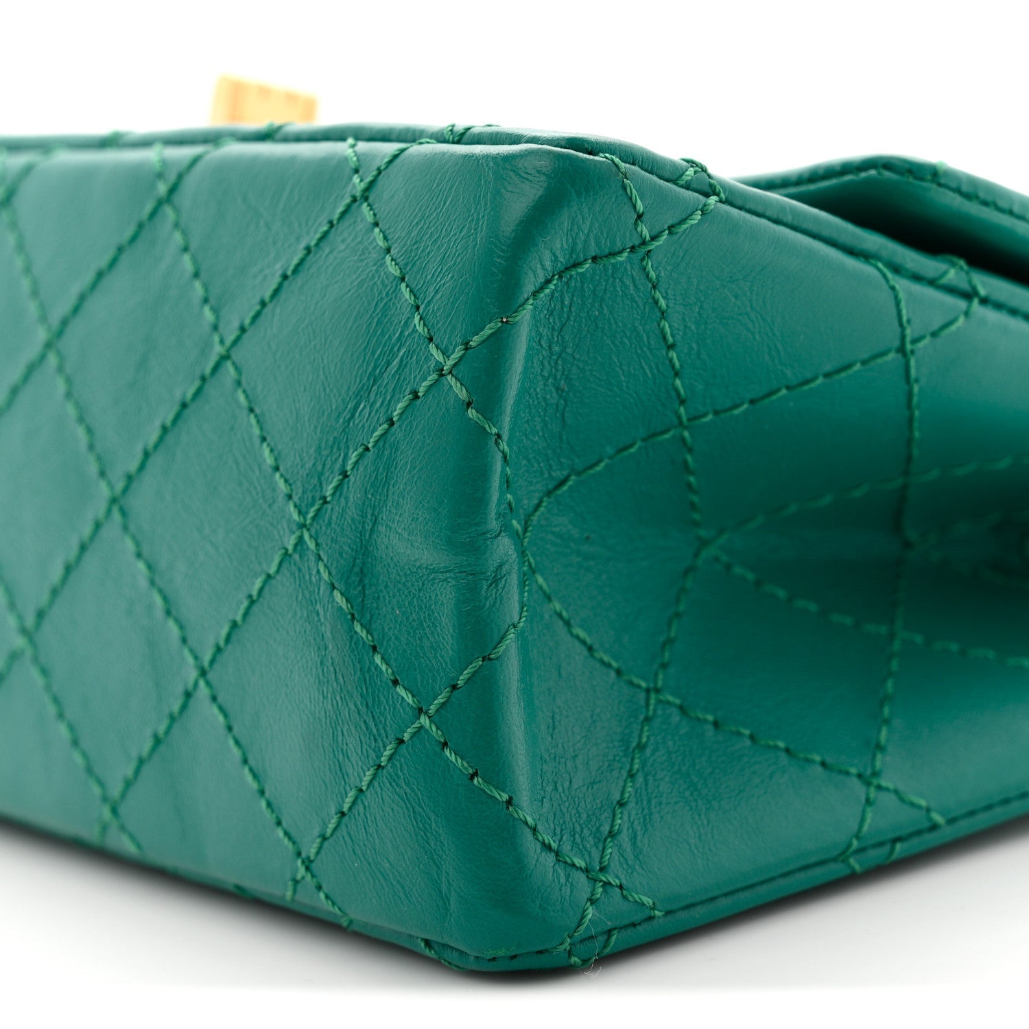 Chanel Aged Calfskin Quilted 2.55 Reissue Mini Flap Green