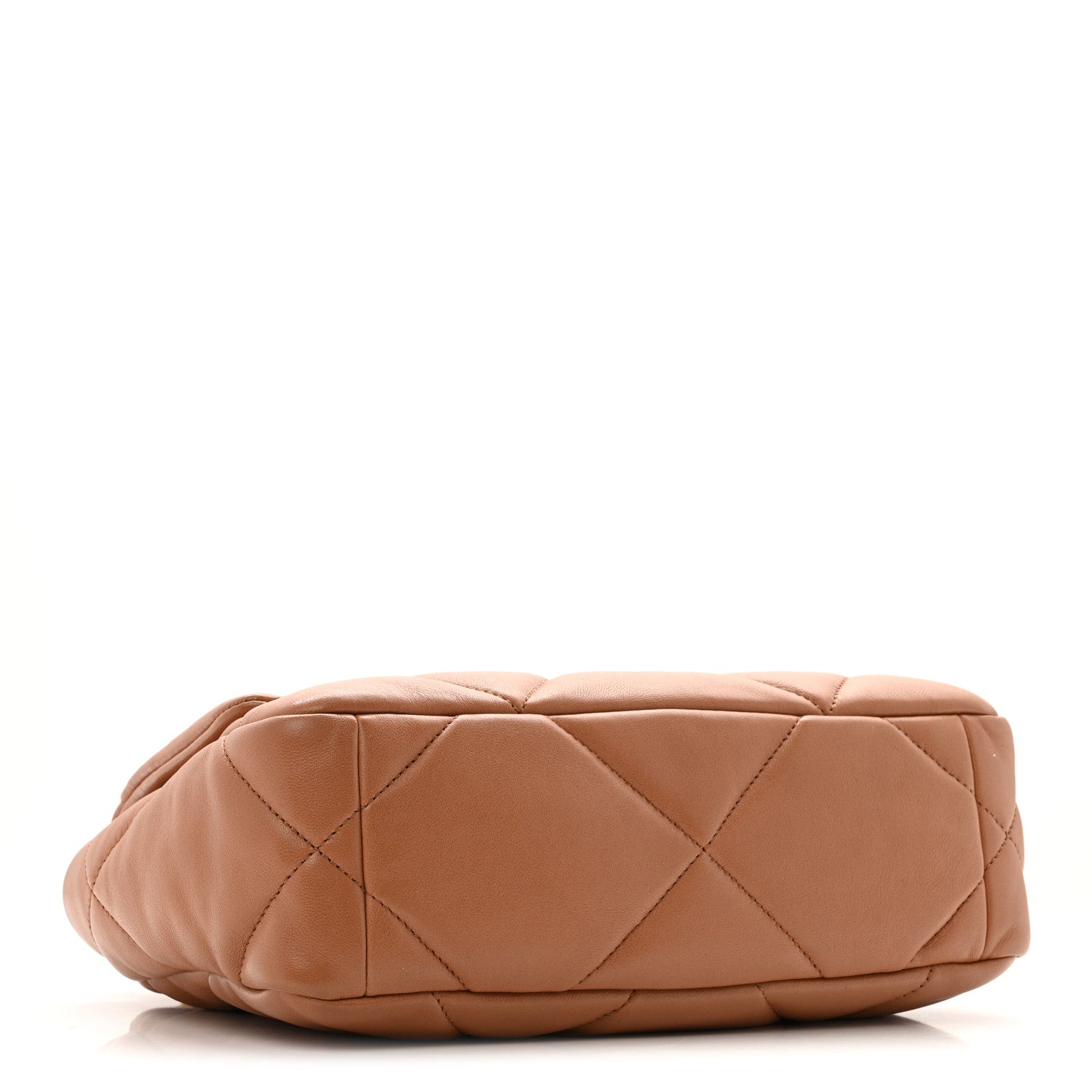 Chanel Lambskin Quilted Medium Chanel 19 Flap Brown