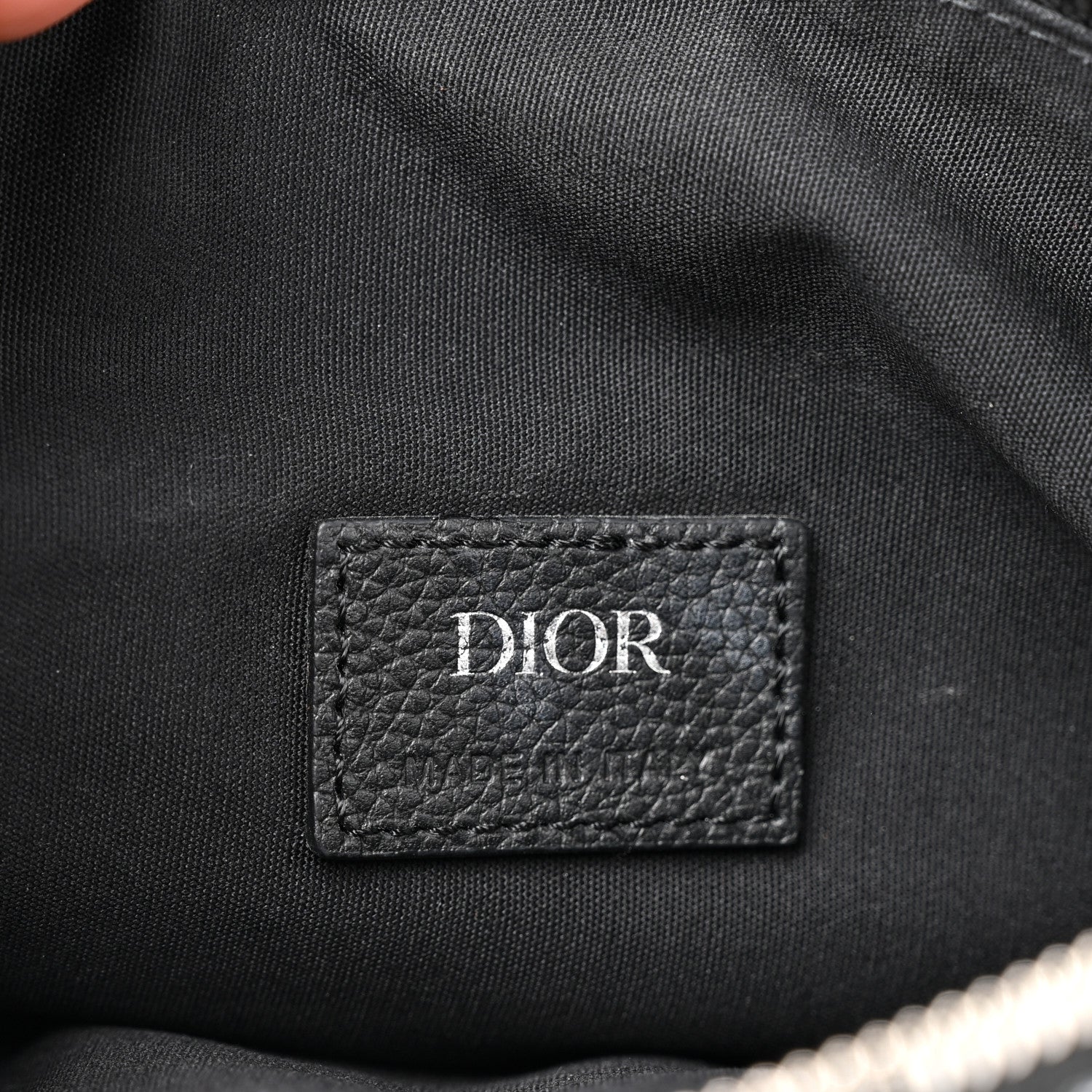 Christian Dior Oblique Mens Saddle Bag Blue