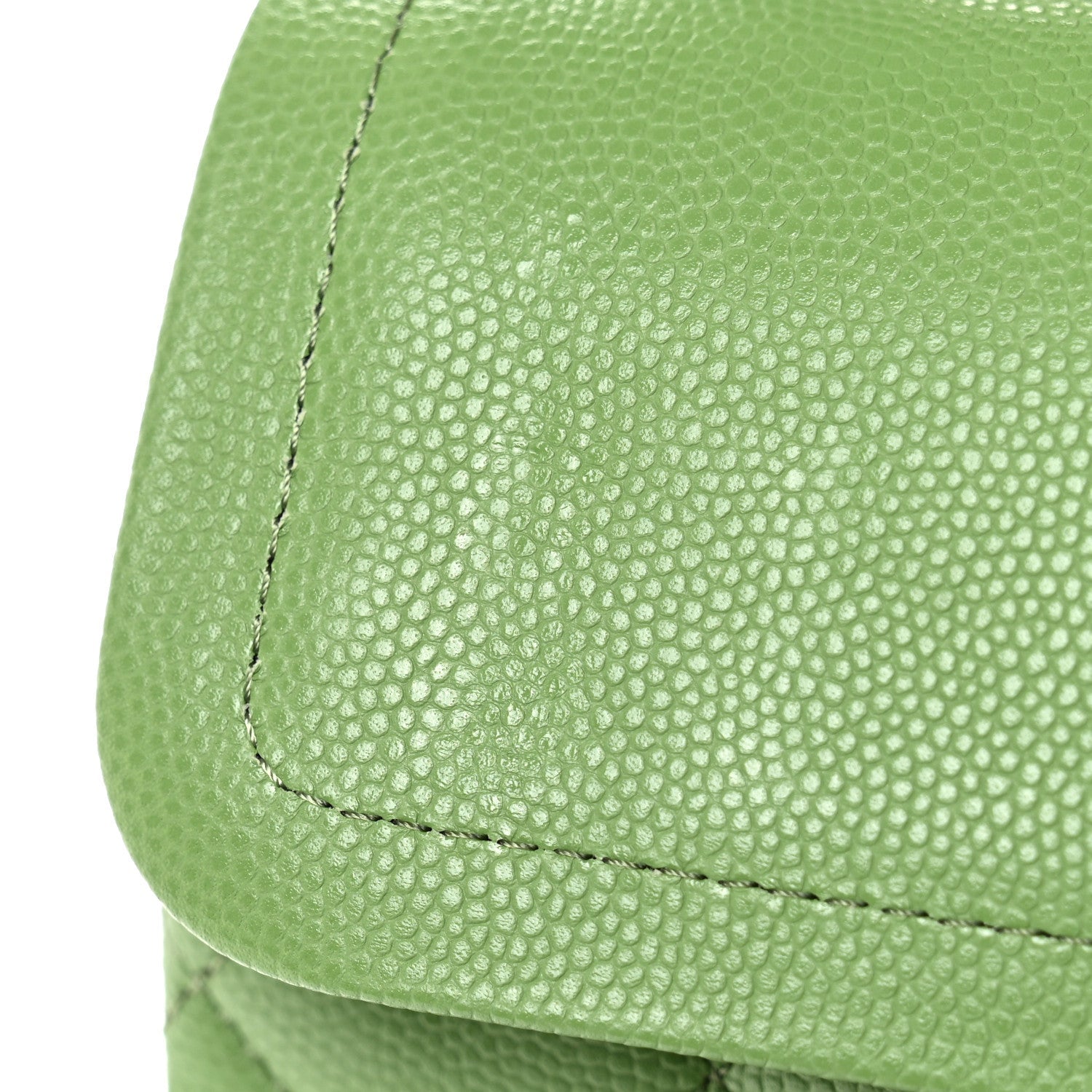 Chanel Caviar Quilted Small Double Flap Green