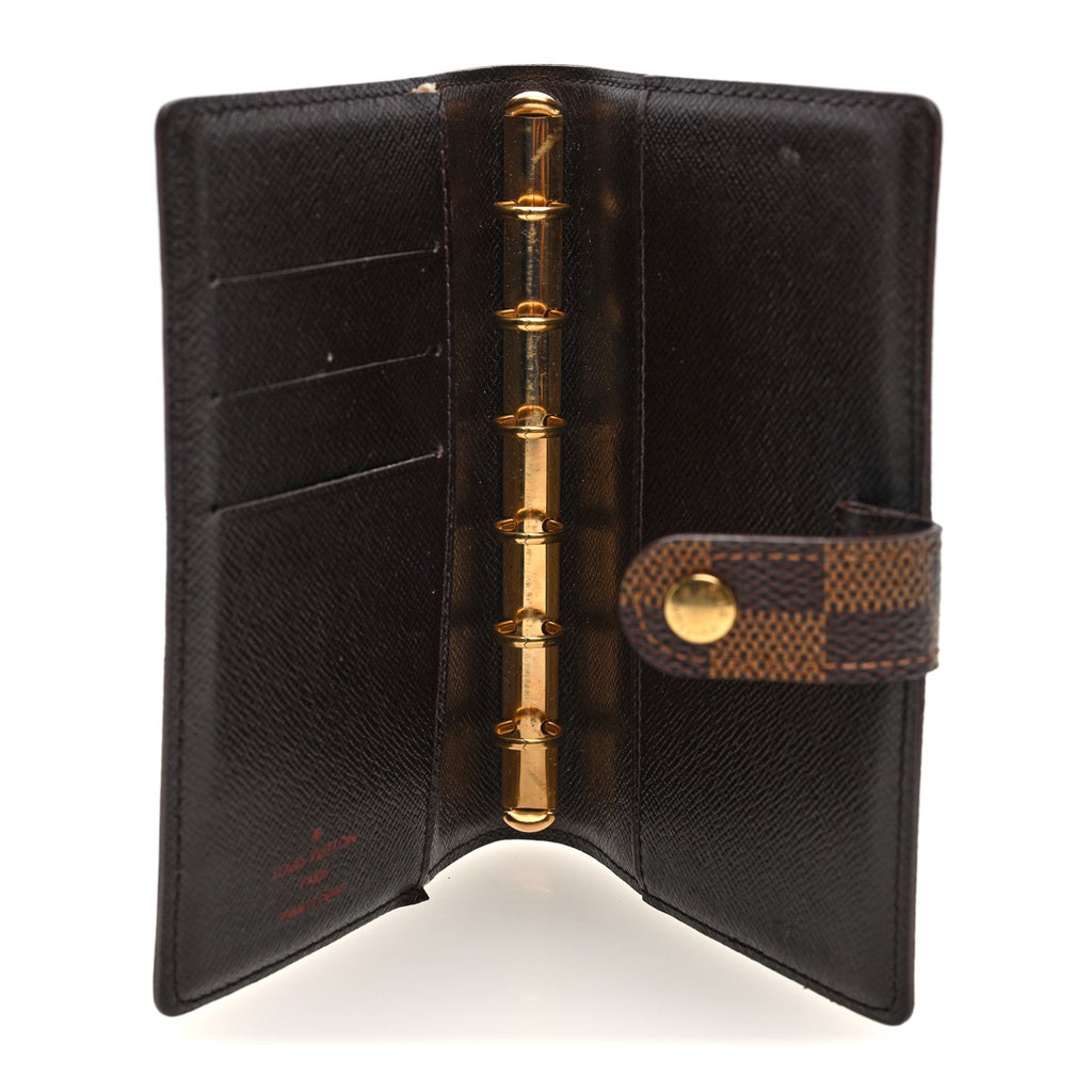 Louis Vuitton Damier Ebene Small Ring Agenda Cover
