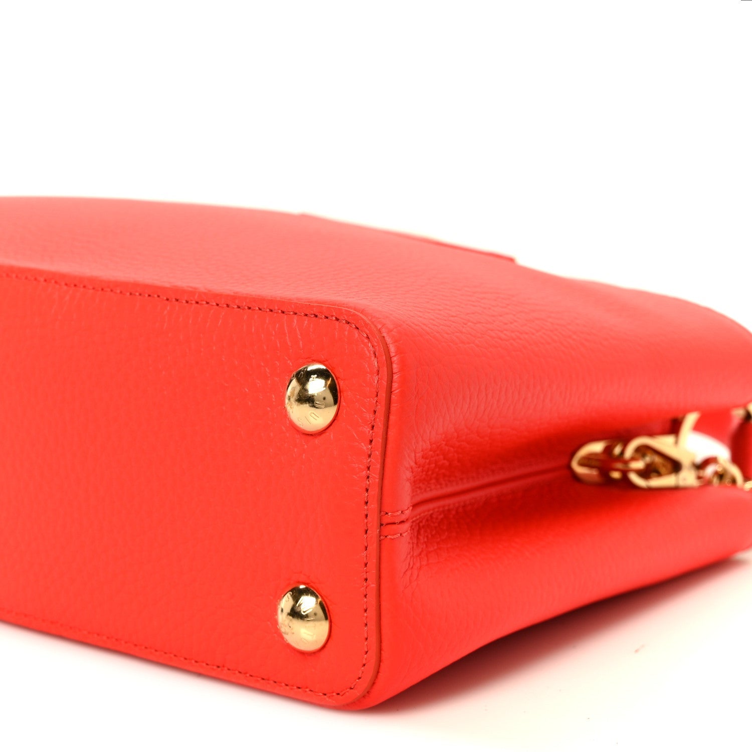 Louis Vuitton Taurillon Capucines BB Tonic Orange