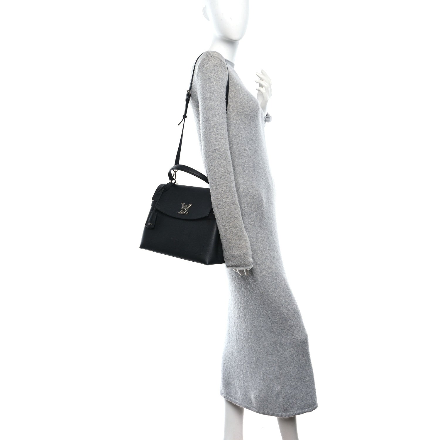 Louis Vuitton Soft Calfskin Lockme Ever MM Black